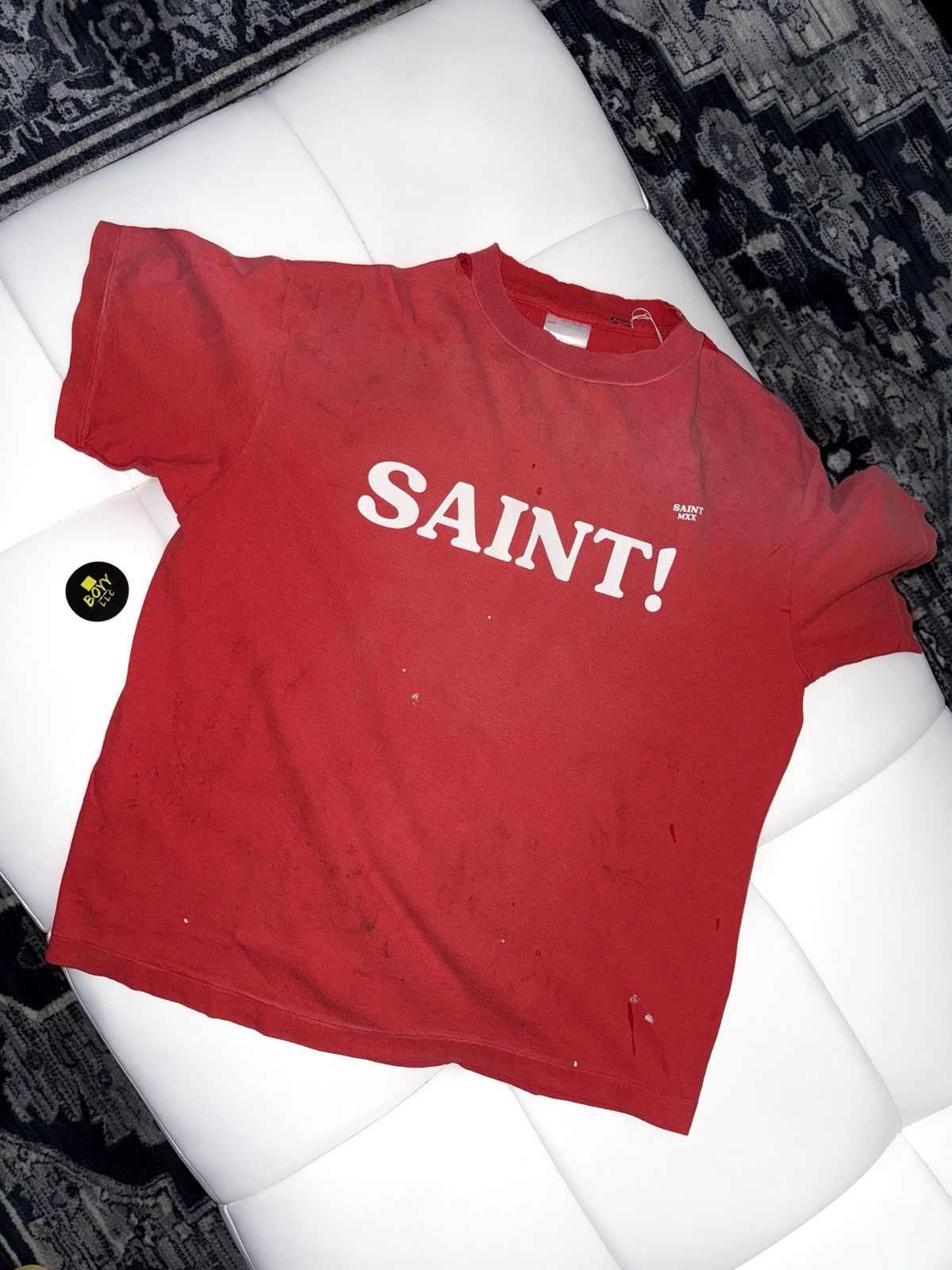 Saint Michael logo t shirt