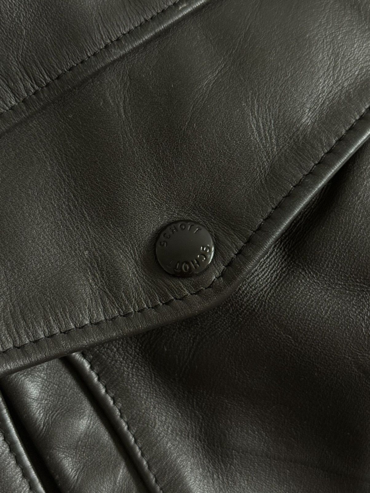 Schott Vintage Schott Brown Top-Grain Leather A-2 Bomber Jacket Size US M / EU 48-50 / 2 - 6 Thumbnail