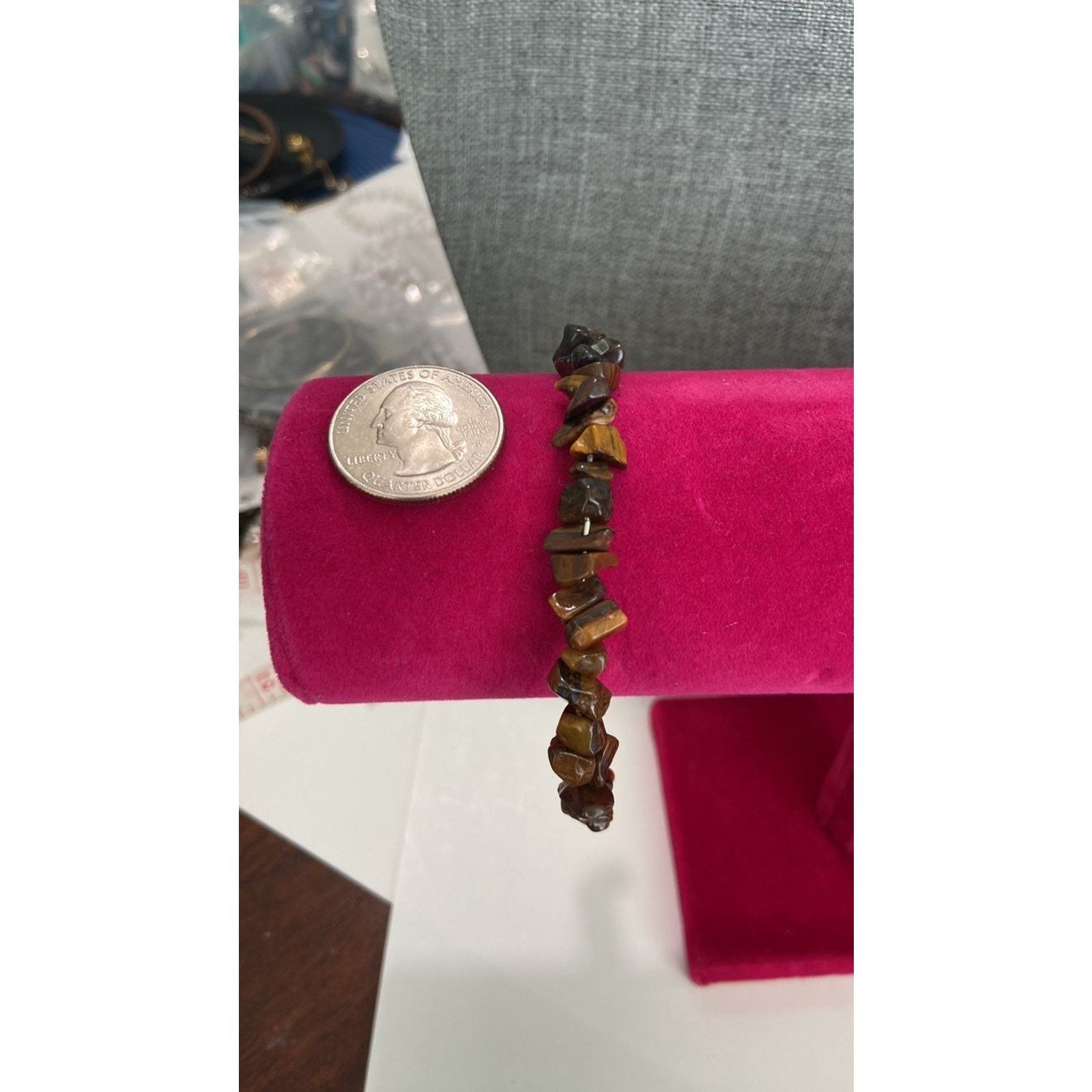 Handmade Handmade tigers eye bangle bracelet Size ONE SIZE - 3 Thumbnail