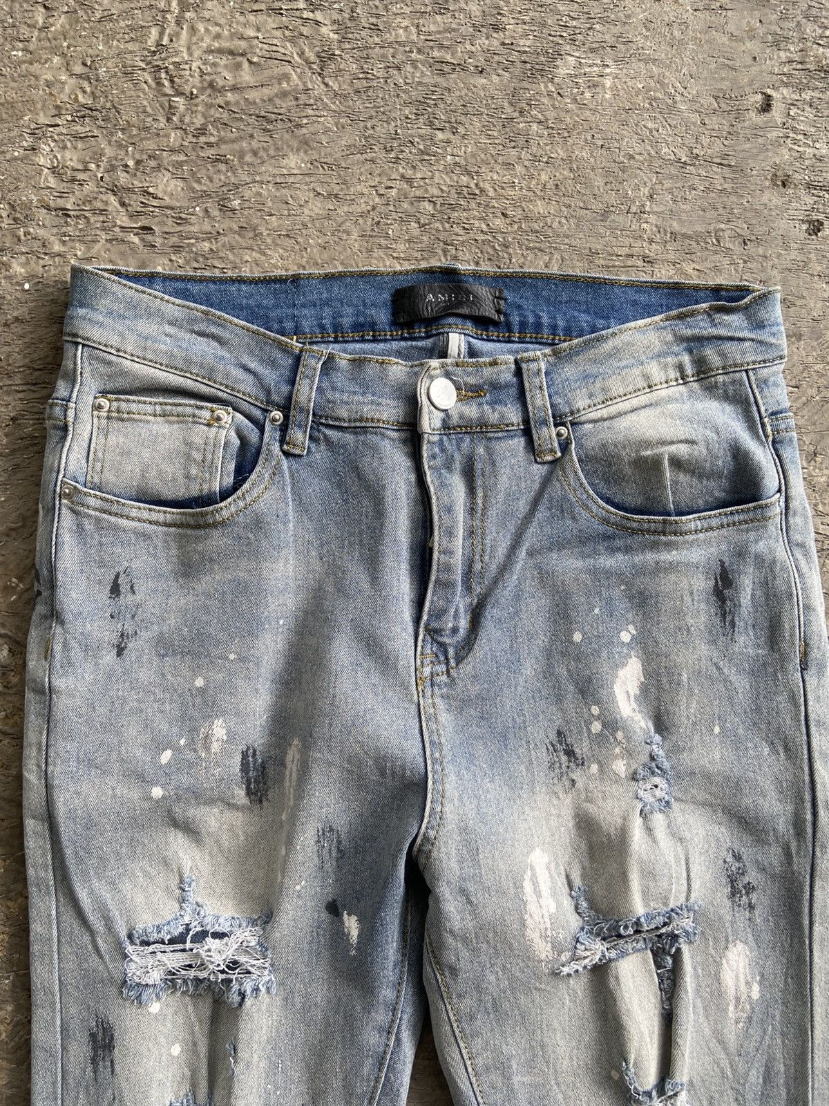 Other Painting Crazy Destressed Skinny Jeans Pants Size US 30 / EU 46 - 3 Thumbnail