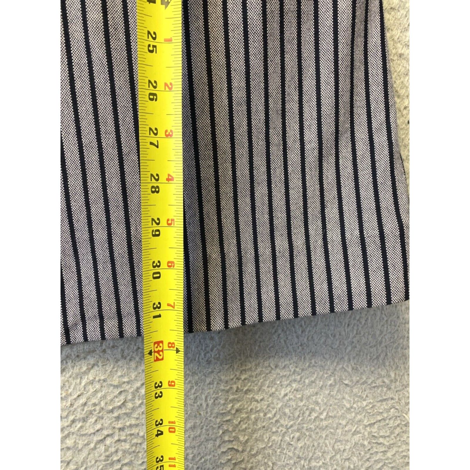 Vintage CAbi Striped Knit Blazer Jacket Womens Size S Gray Career Work Style/118-19 Size S / US 4 / IT 40 - 5 Thumbnail
