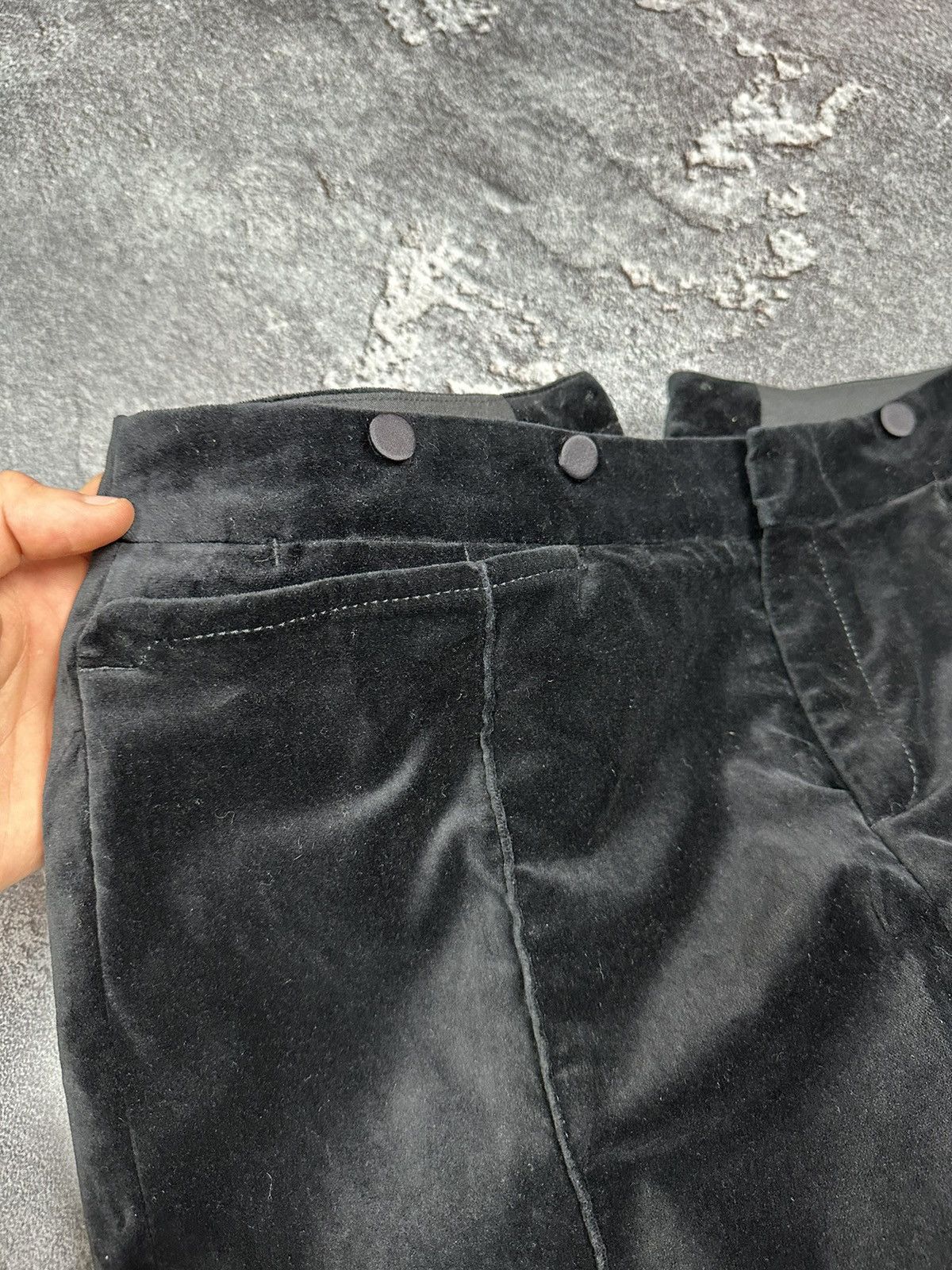 Joseph Joseph velvet pants Women’s Black Velour Luxury Size 28" / US 6 / IT 42 - 7 Thumbnail