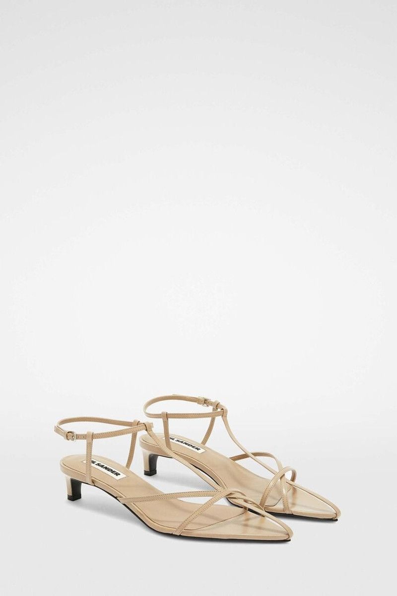 Jil Sander o1loc1c0426 High Sandals in Beige/Creamy Size US 10 / IT 40 - 2 Thumbnail