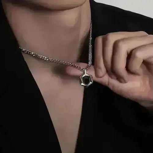 VIBE Steel Cuban Chain Necklace Size ONE SIZE - 7 Thumbnail