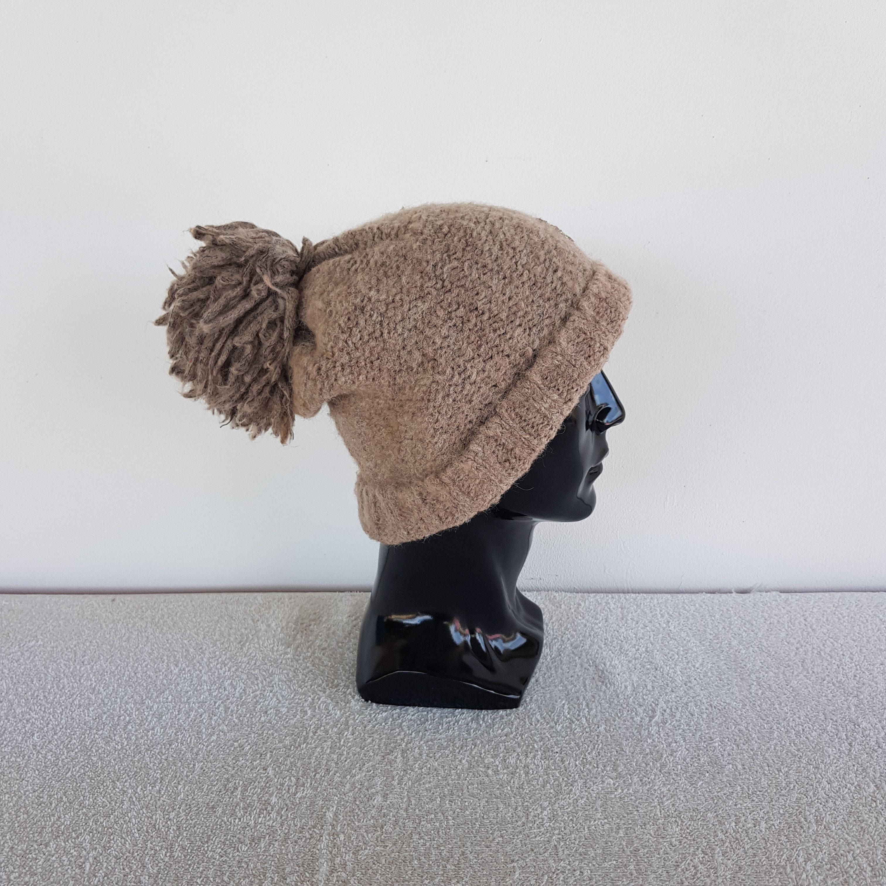 Japanese Brand Vintage Balcony Bed Beanie Knit Pom Pom Snow Caps Hats Size ONE SIZE - 3 Thumbnail
