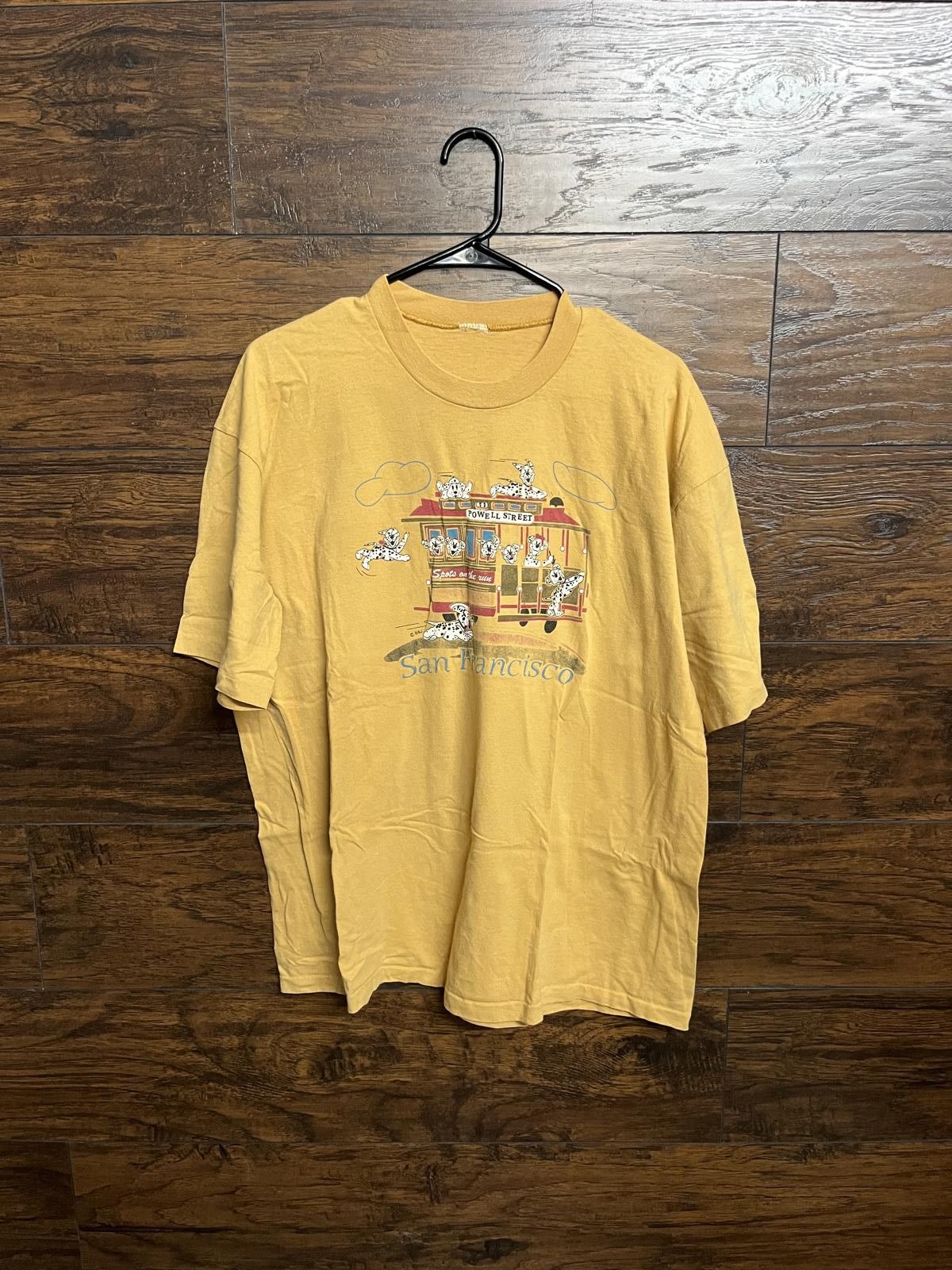 Designer Vtg Powell Street Cable Car San Francisco Shirt Dalmations Size US XL / EU 56 / 4 - 1 Thumbnail