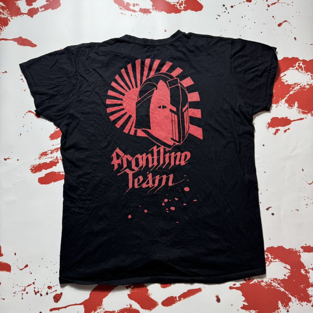 Band Tees × Vintage vintage 90s rock tees frontline team band tees Size US XL / EU 56 / 4 - 1 Thumbnail