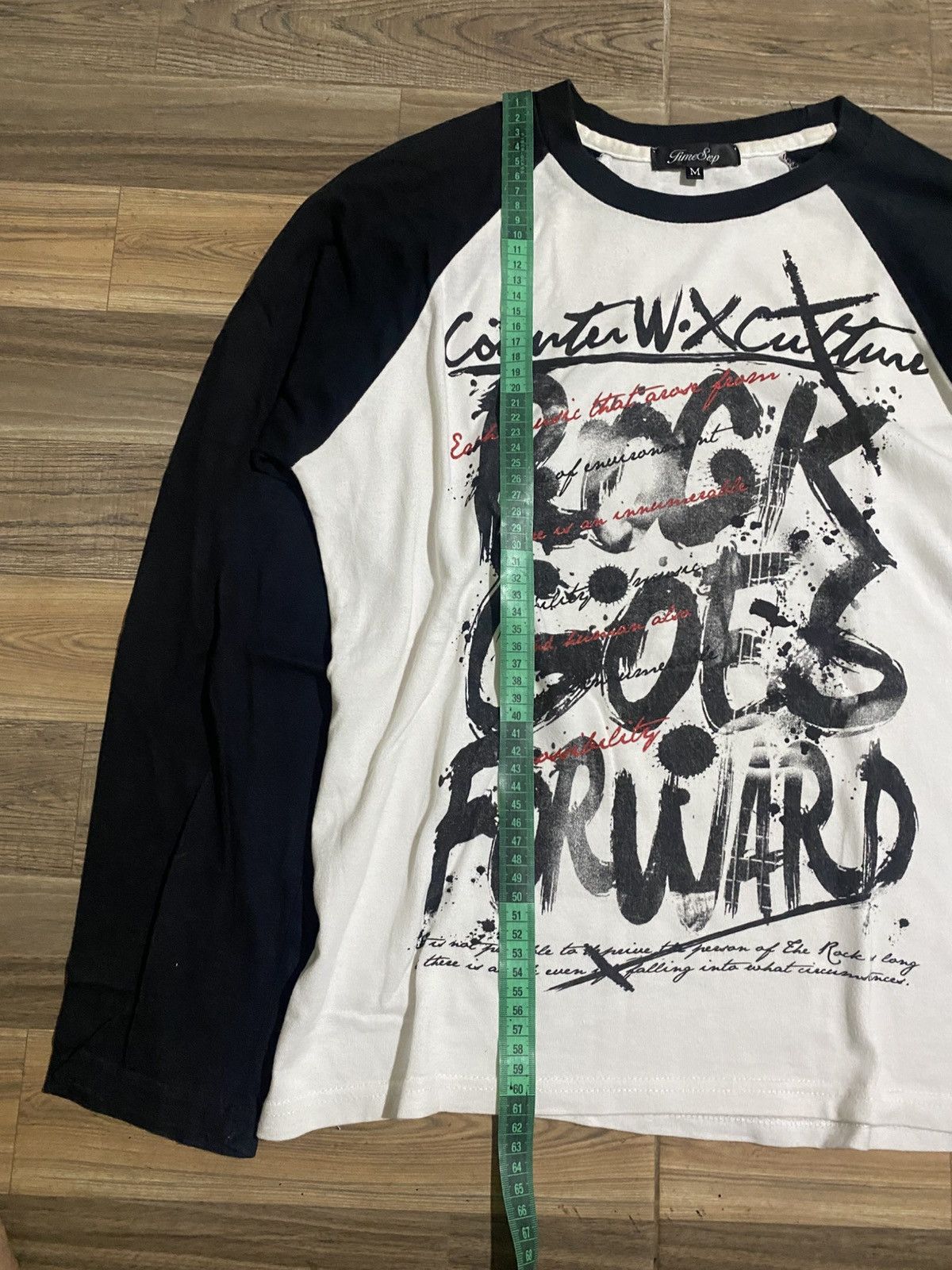 Japanese Brand × Vintage ROCK GOES FORWARD TIME STEP LONG SLEEVE TEE Size US M / EU 48-50 / 2 - 5 Thumbnail