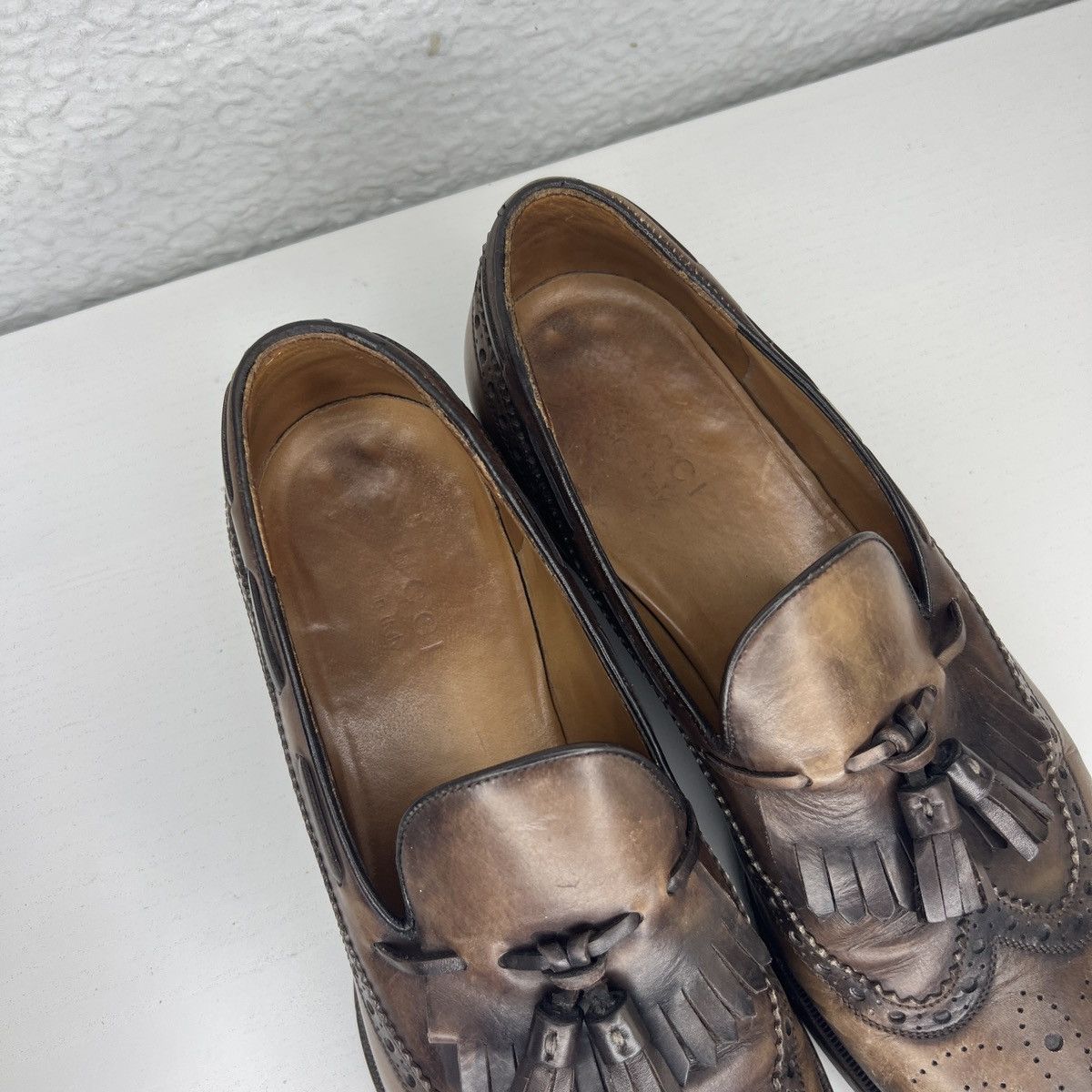 Gucci Gucci Horsebit Loafers Shoes Brown Patina Leathe 7.5 G Size US 8.5 / EU 41-42 - 6 Thumbnail