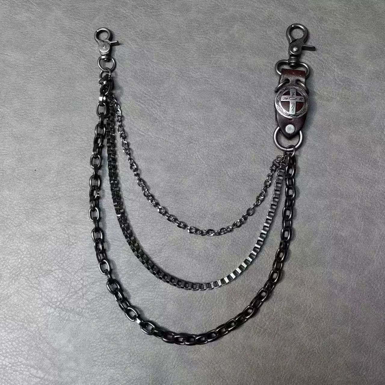 Vintage Retro hip-hop punk style jeans waist chain Size ONE SIZE - 2 Thumbnail