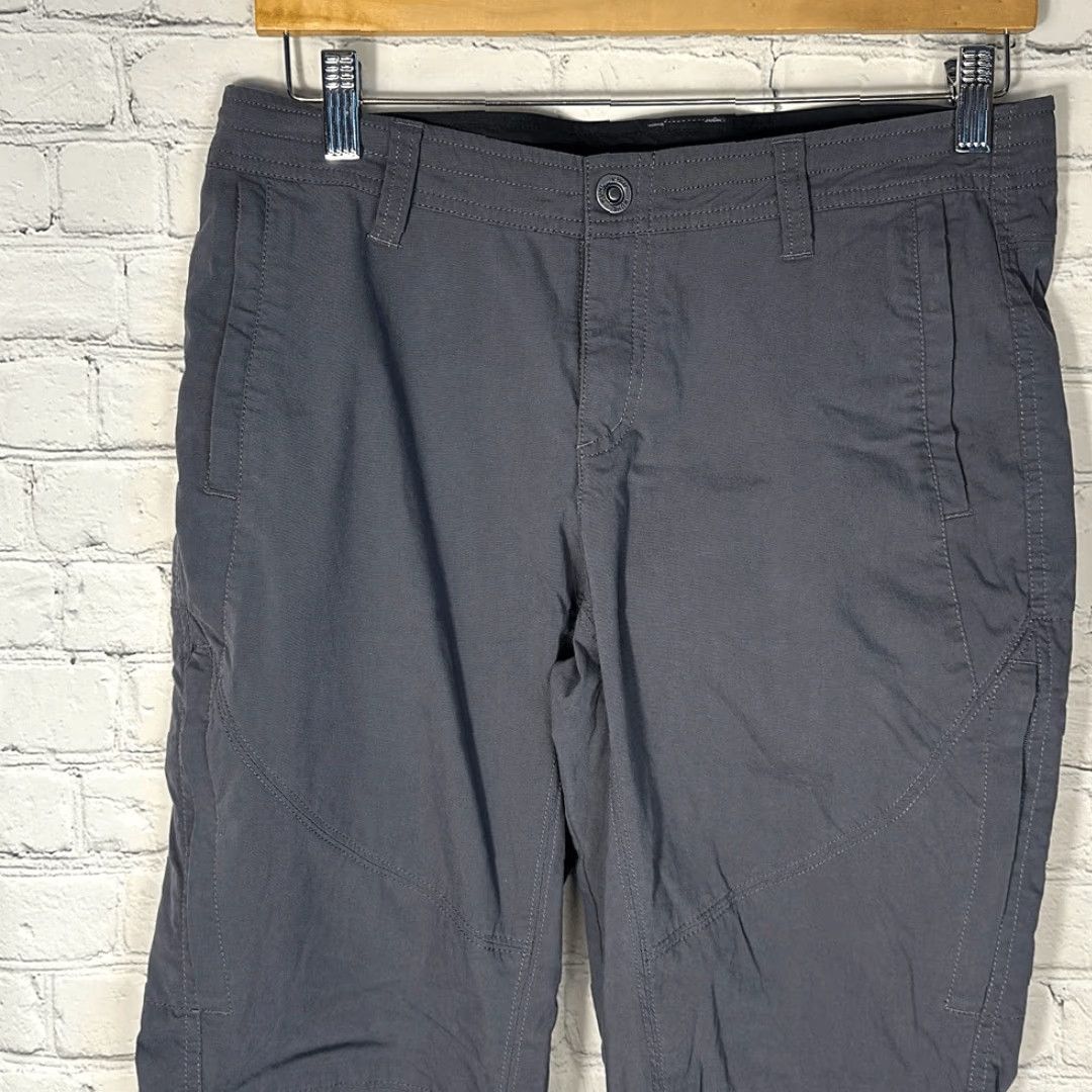 Vintage Kuhl Spire Roll Up Pants Zip Pockets Hiking size 8 REG style 6279 Women Gray Chino Outdoors Size 30" / US 8 / IT 44 - 3 Thumbnail