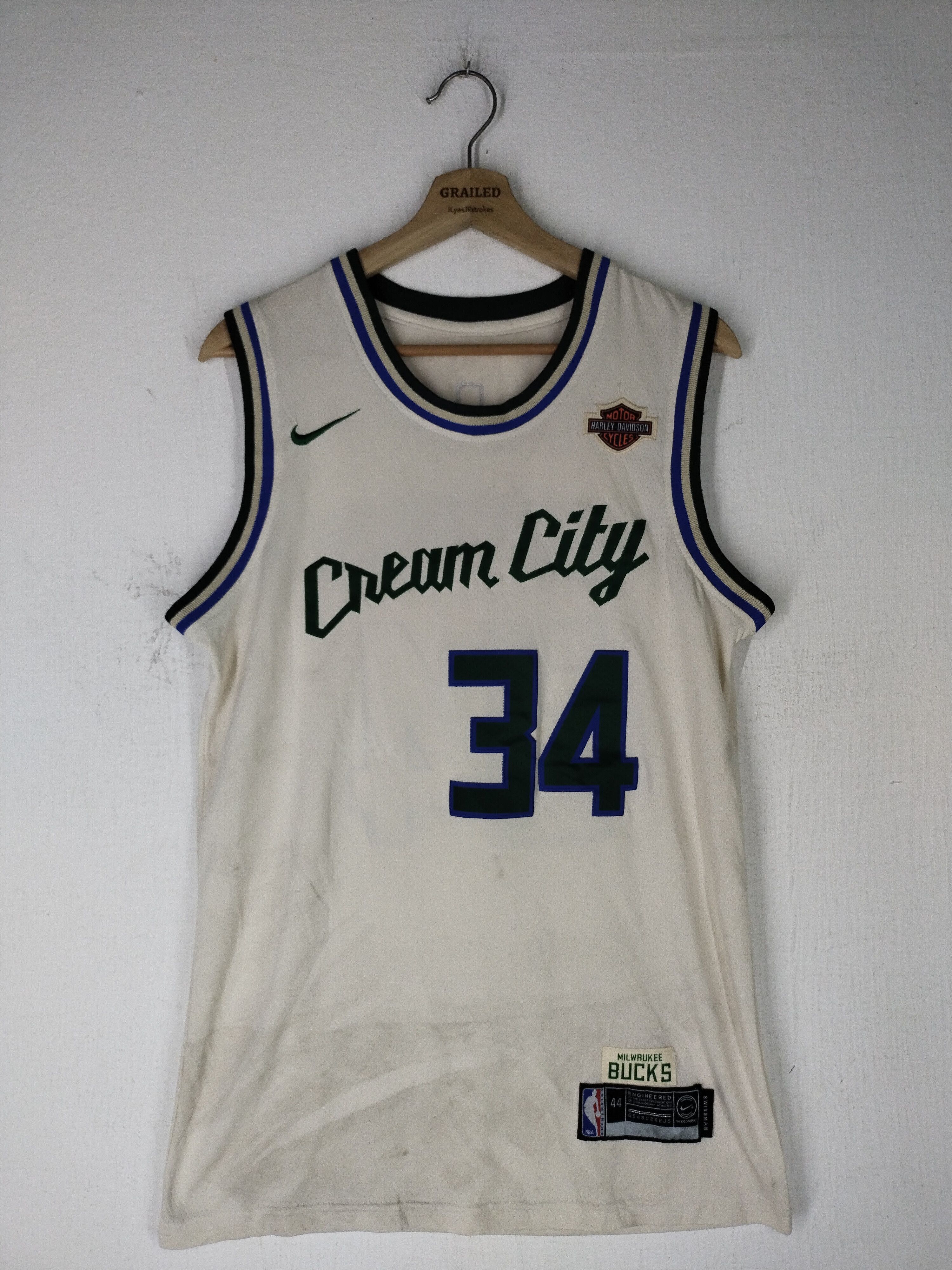 Harley Davidson Vintage Nike X HD Swingman Milwaukee Bucks Jersey Rare Size US M / EU 48-50 / 2 - 1 Thumbnail