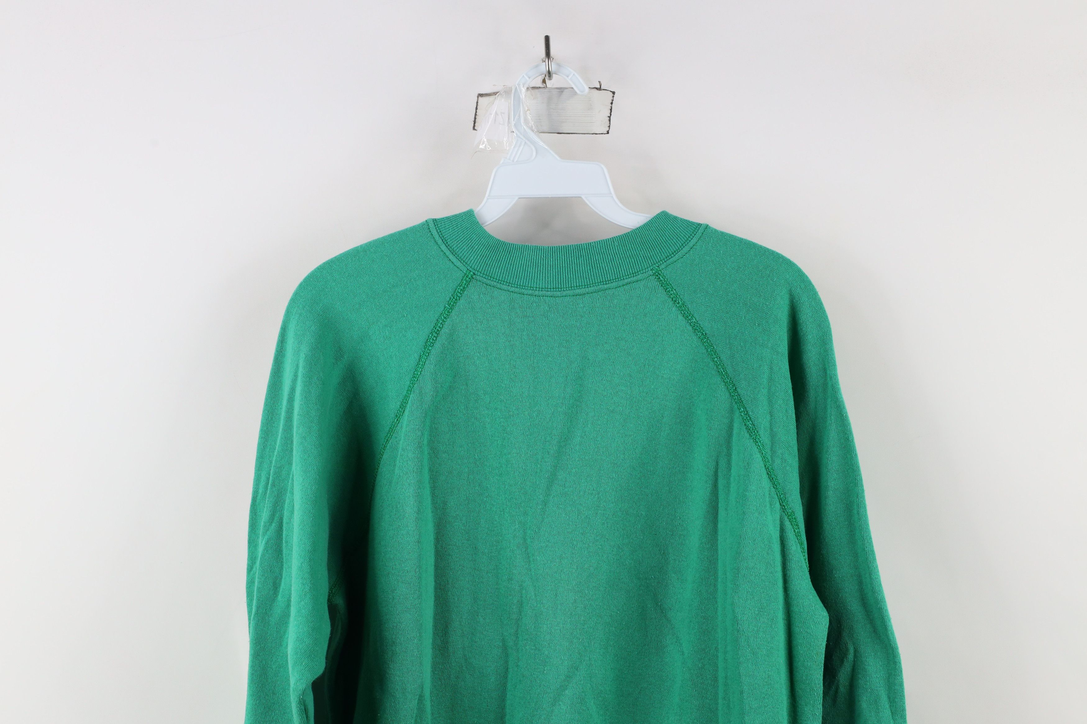 Vintage Vintage 70s Streetwear Raglan Crewneck Sweatshirt Green USA Size US M / EU 48-50 / 2 - 9 Thumbnail