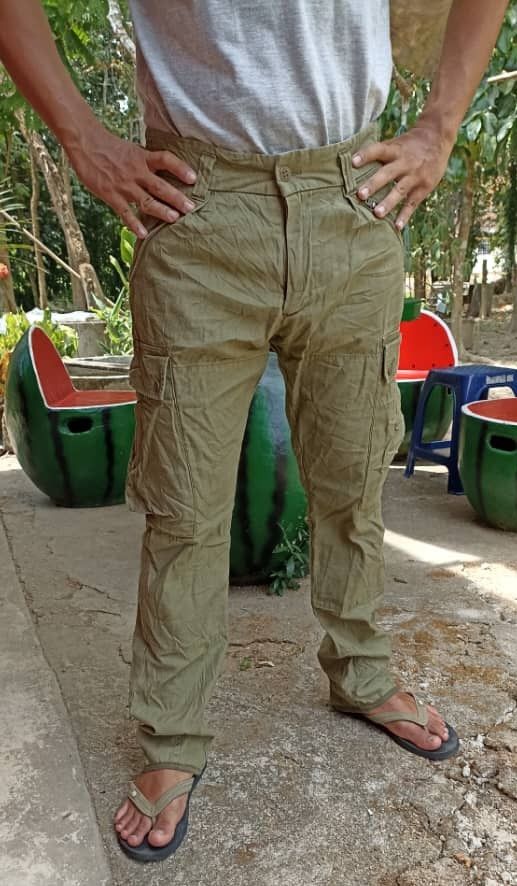 Vintage BACK Number Cargo Pants Military Style
