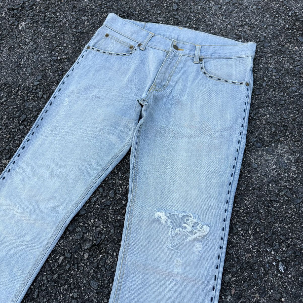 Nicole Club W33 VINTAGE NICOLE MONSIEUR STRAIGHT FADED DENIM PANTS Size US 33 - 3 Thumbnail