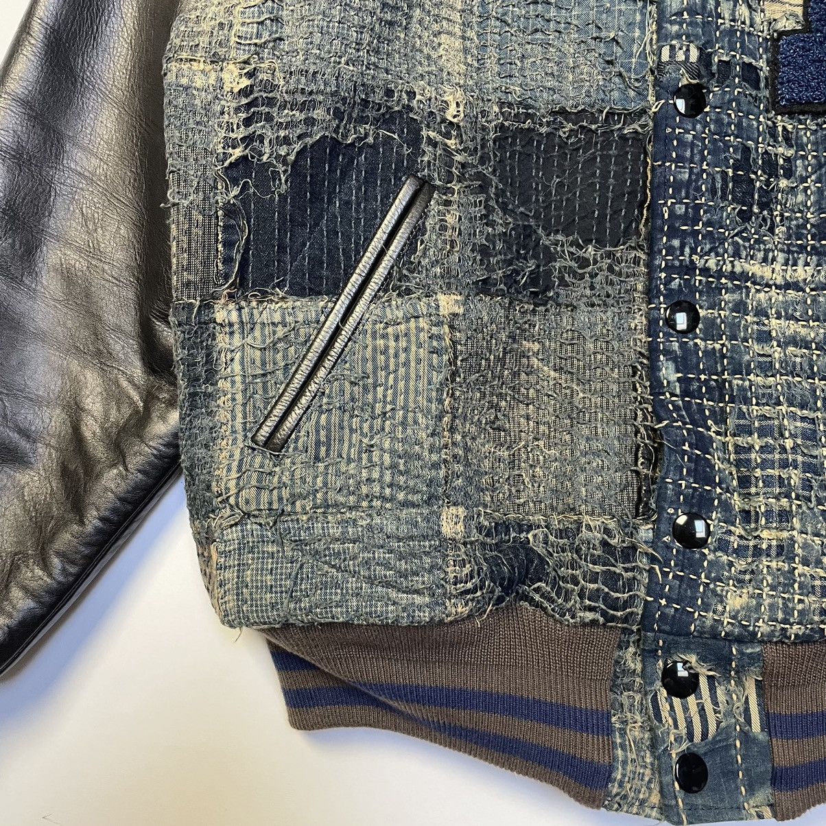 Kapital Boro Sashiko Bomber Jacket Size US M / EU 48-50 / 2 - 8 Thumbnail