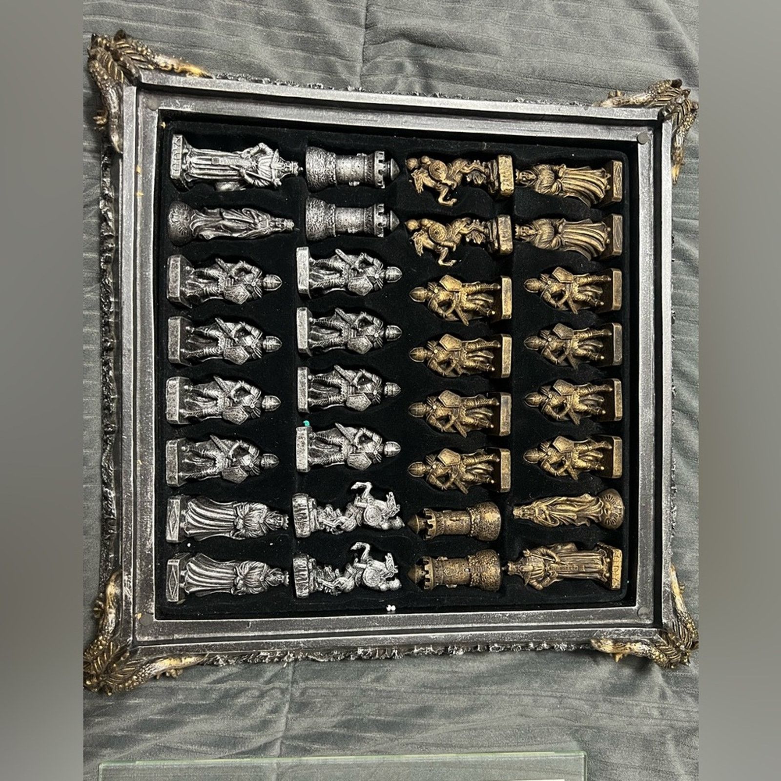 Dragonfly Vintage Dragon Crest Medieval Chess Board Set - Complete Size ONE SIZE - 6 Thumbnail