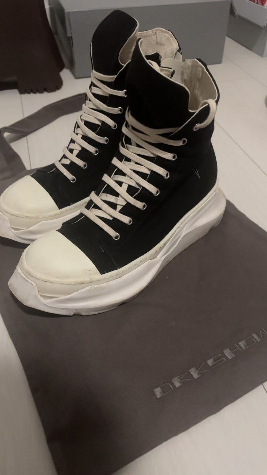 Rick Owens rick owens ramones abstract pentagram drkshdw Size US 11 / EU 44 - 1 Thumbnail