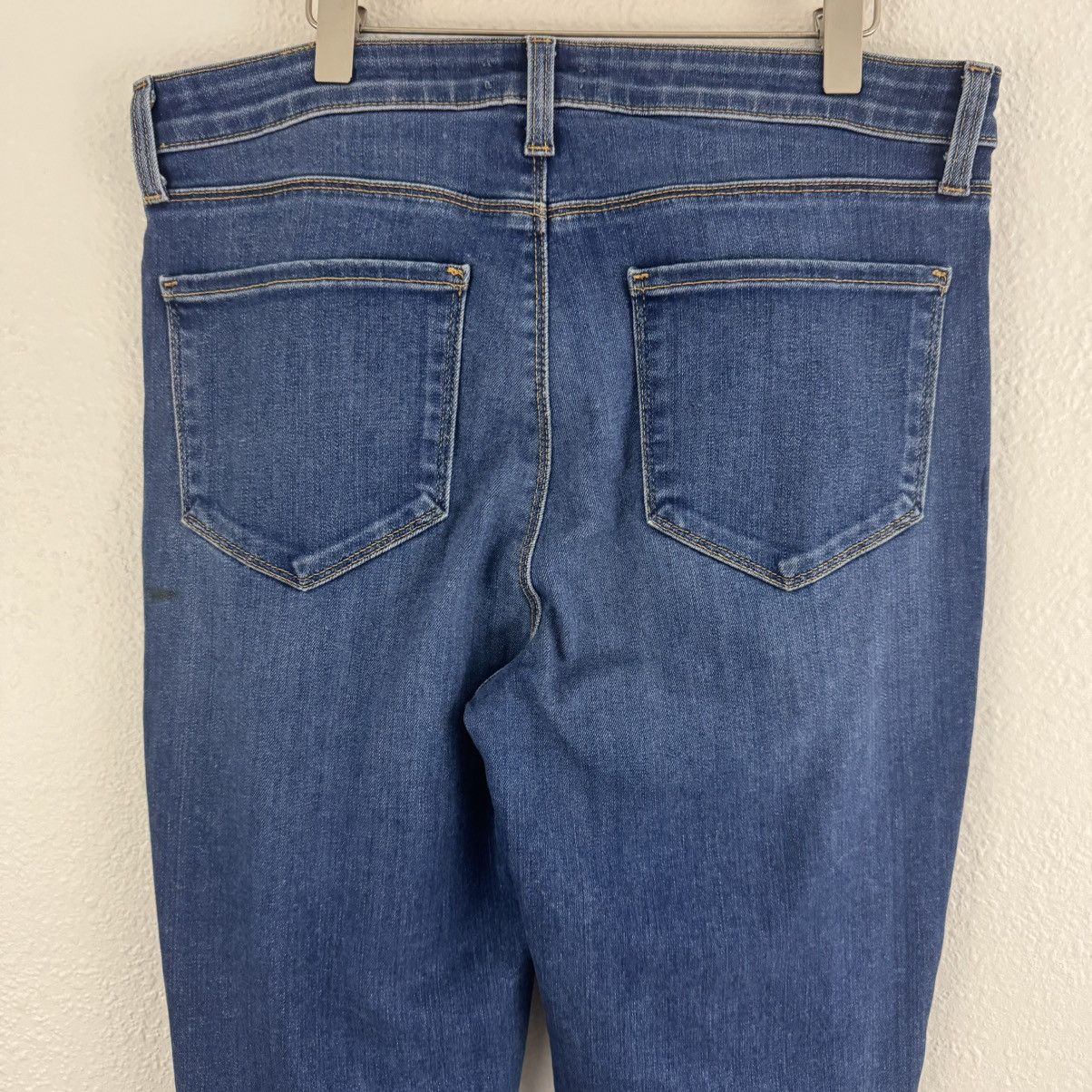 L'AGENCE L’AGENCE Dark Neptune Wash Margot Black Tuxedo Stripe Jeans Size 30" / US 8 / IT 44 - 6 Thumbnail