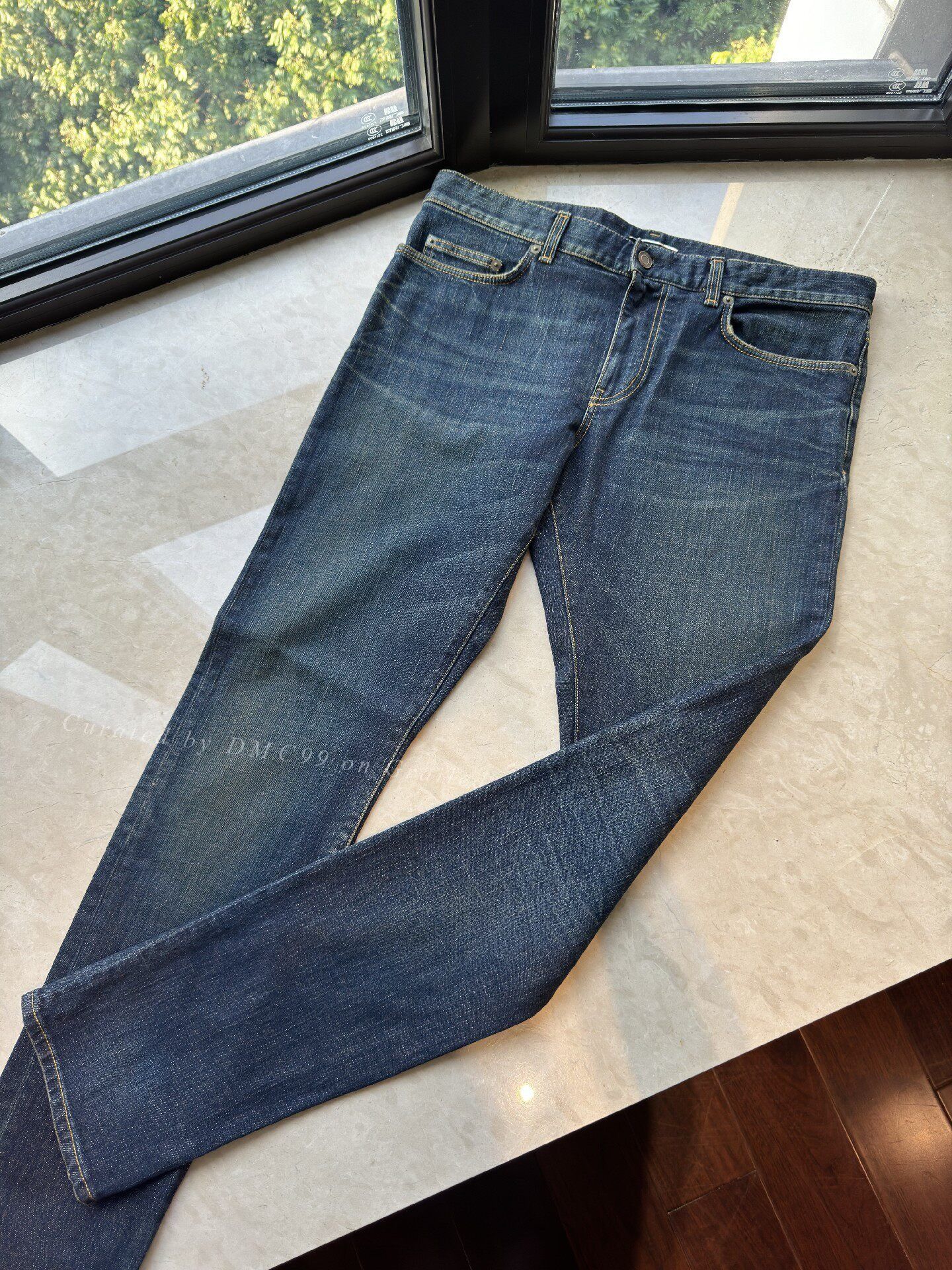 Saint Laurent Paris Saint Laurent Men's Vintage Blue Jeans Size US 33 - 1 Thumbnail