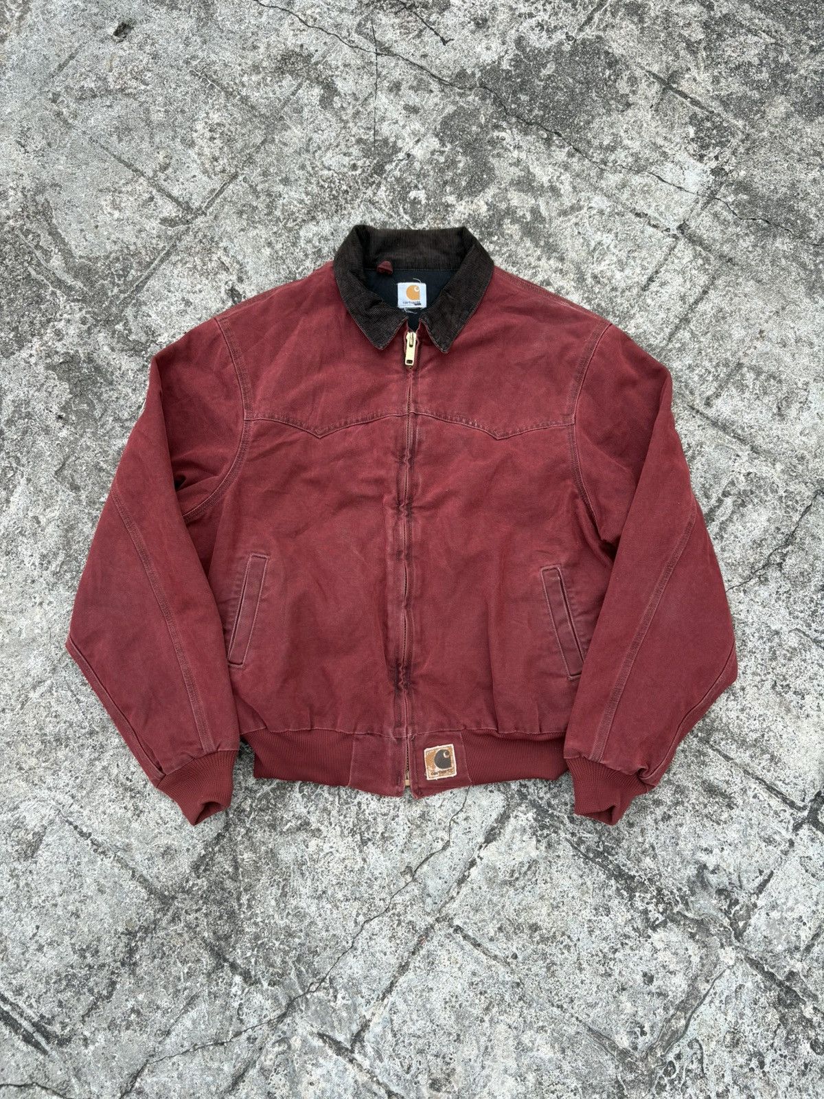 Carhartt Vintage J14CRI Carhartt Santa Fe Jacket (Crimson) Size US L / EU 52-54 / 3 - 1 Thumbnail