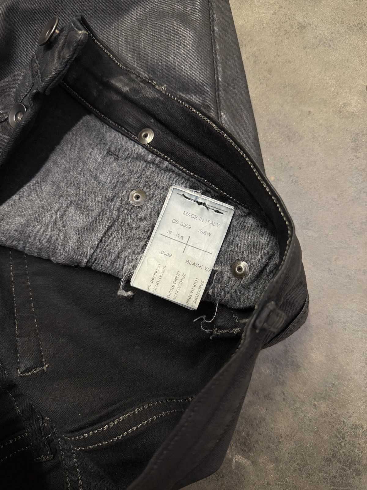 Rick Owens Rick Owens FW11 ‘Limo’ SBW Waxed Torrence Jeans | Grailed