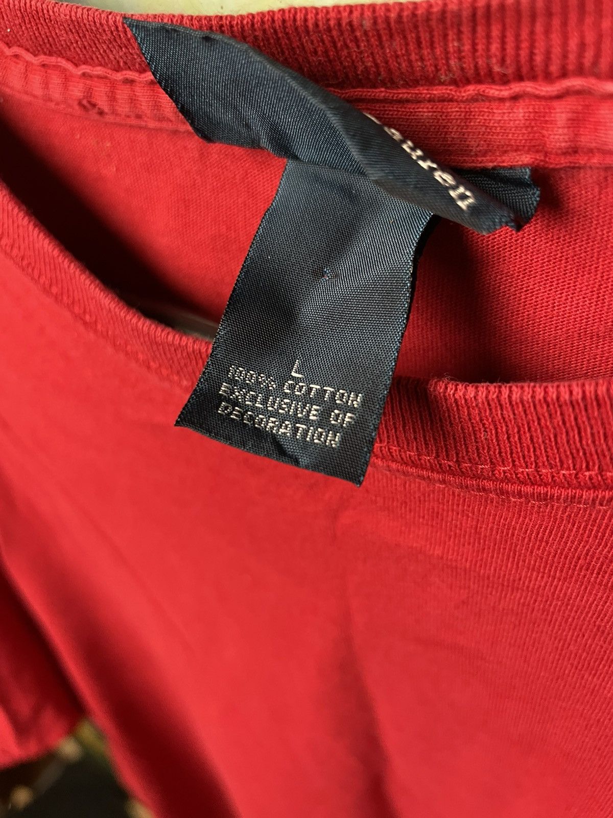Polo Ralph Lauren Vintage Polo Ralph Lauren Red T-shirt Size US L / EU 52-54 / 3 - 8 Thumbnail