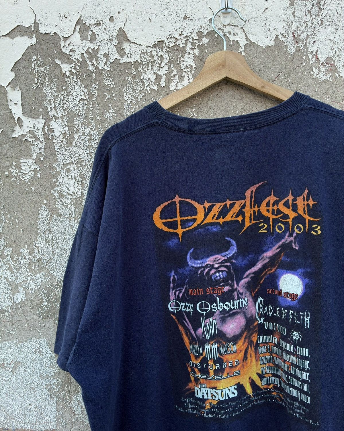 Band Tees Vintage 2003 Distressed Ozzfest Ozzy Osbourne Tee Size US XXL / EU 58 / 5 - 3 Thumbnail