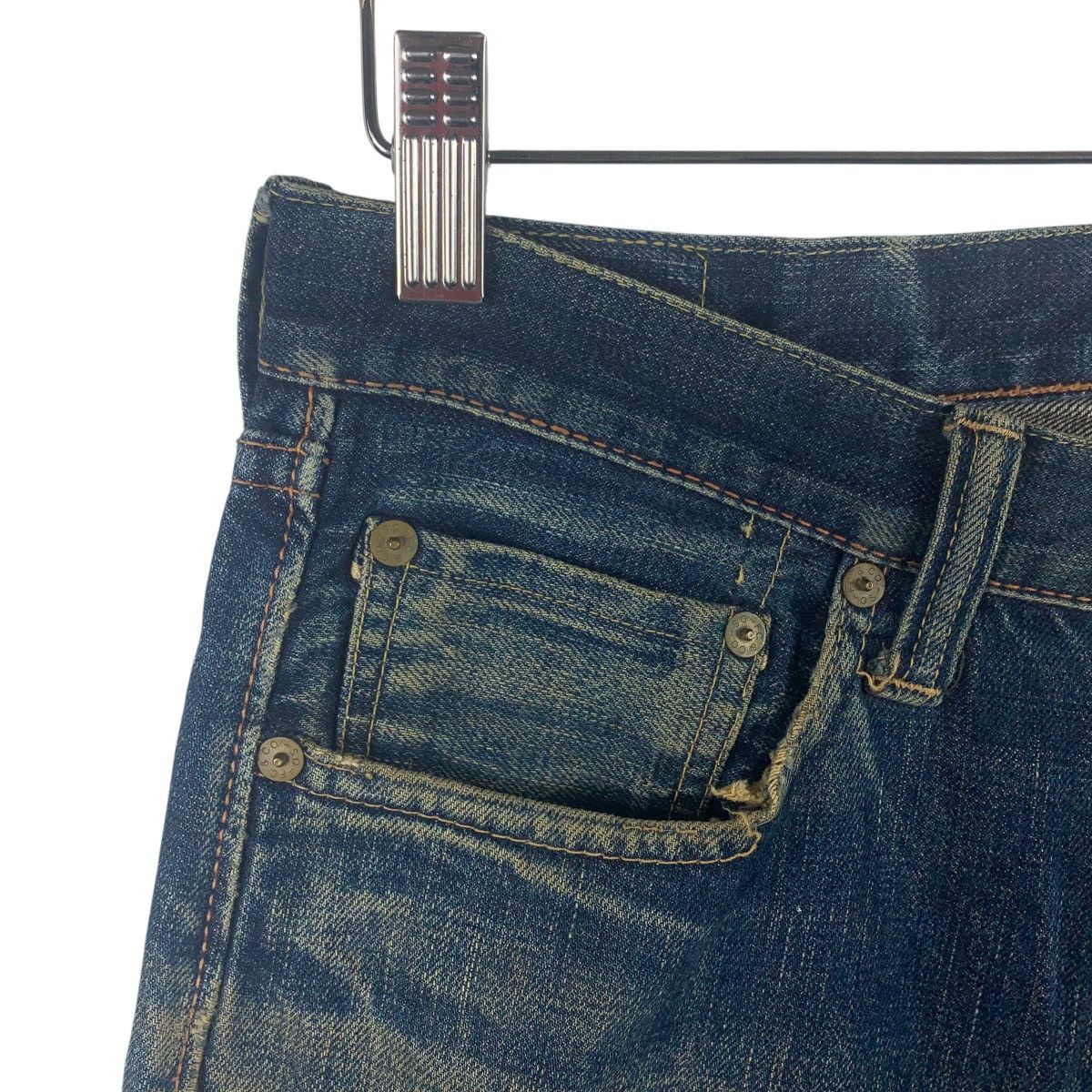 Full Count & Co. × Japanese Brand Vintage FULL COUNT & CO selvedge distressed blue jeans Size US 30 / EU 46 - 7 Thumbnail