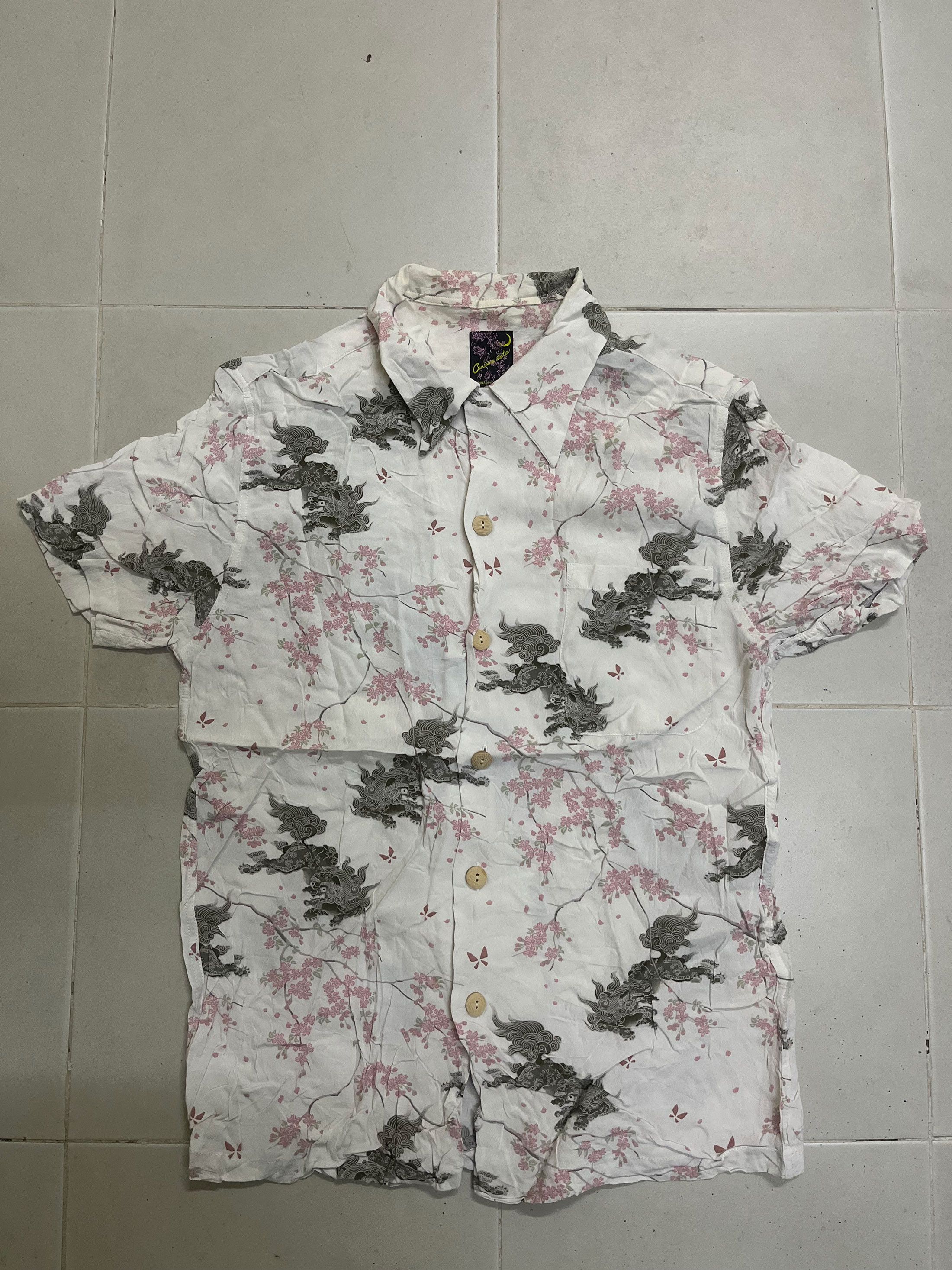 Sci-Fi Fantasy Oniwa Soto Japan Short Sleeve Hawaii Hawaiian Full Printed Size US M / EU 48-50 / 2 - 1 Thumbnail