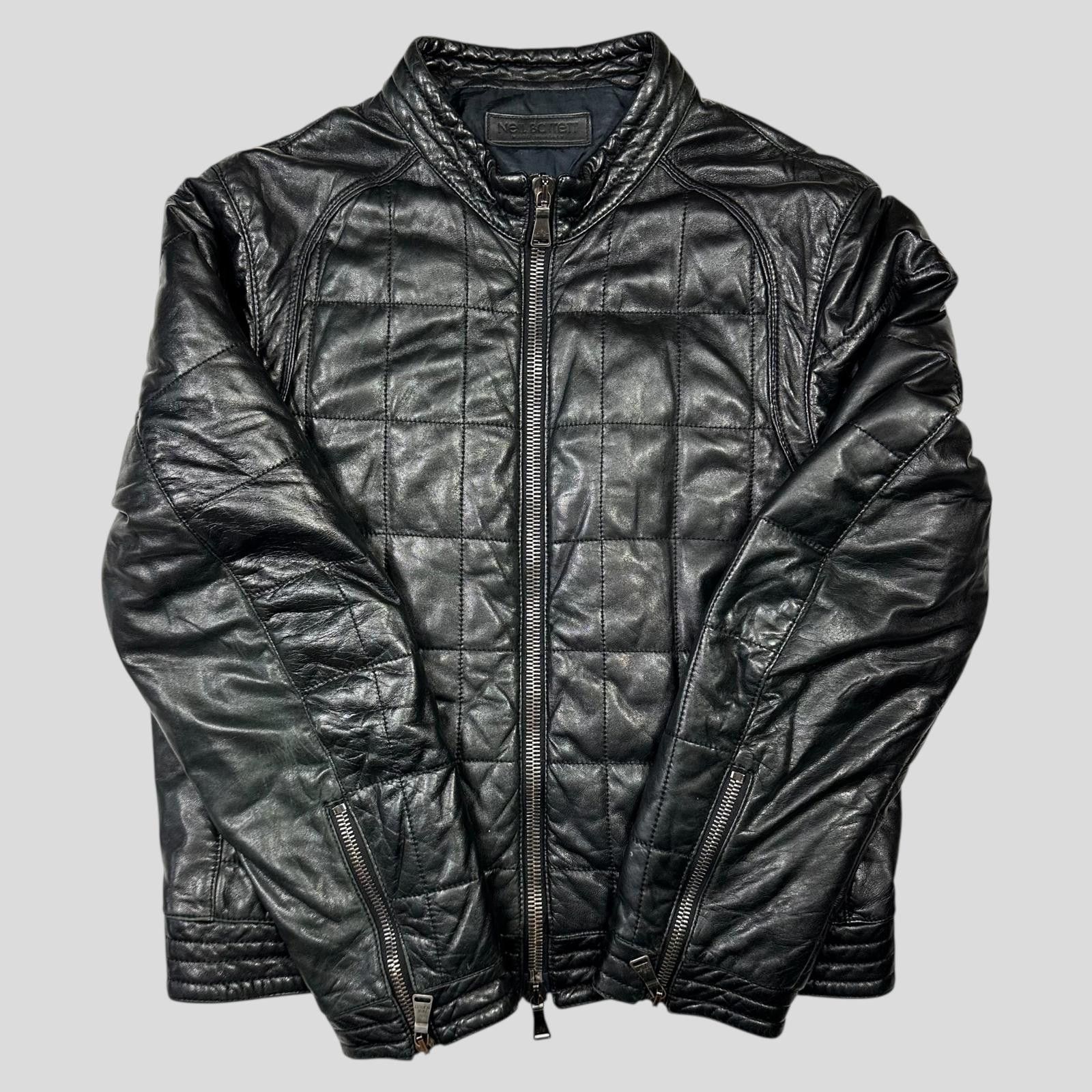 Neil Barrett Neil Barrett 00’s Lambskin Leather Moto Puffer Jacket - M/L Size US L / EU 52-54 / 3 - 5 Thumbnail