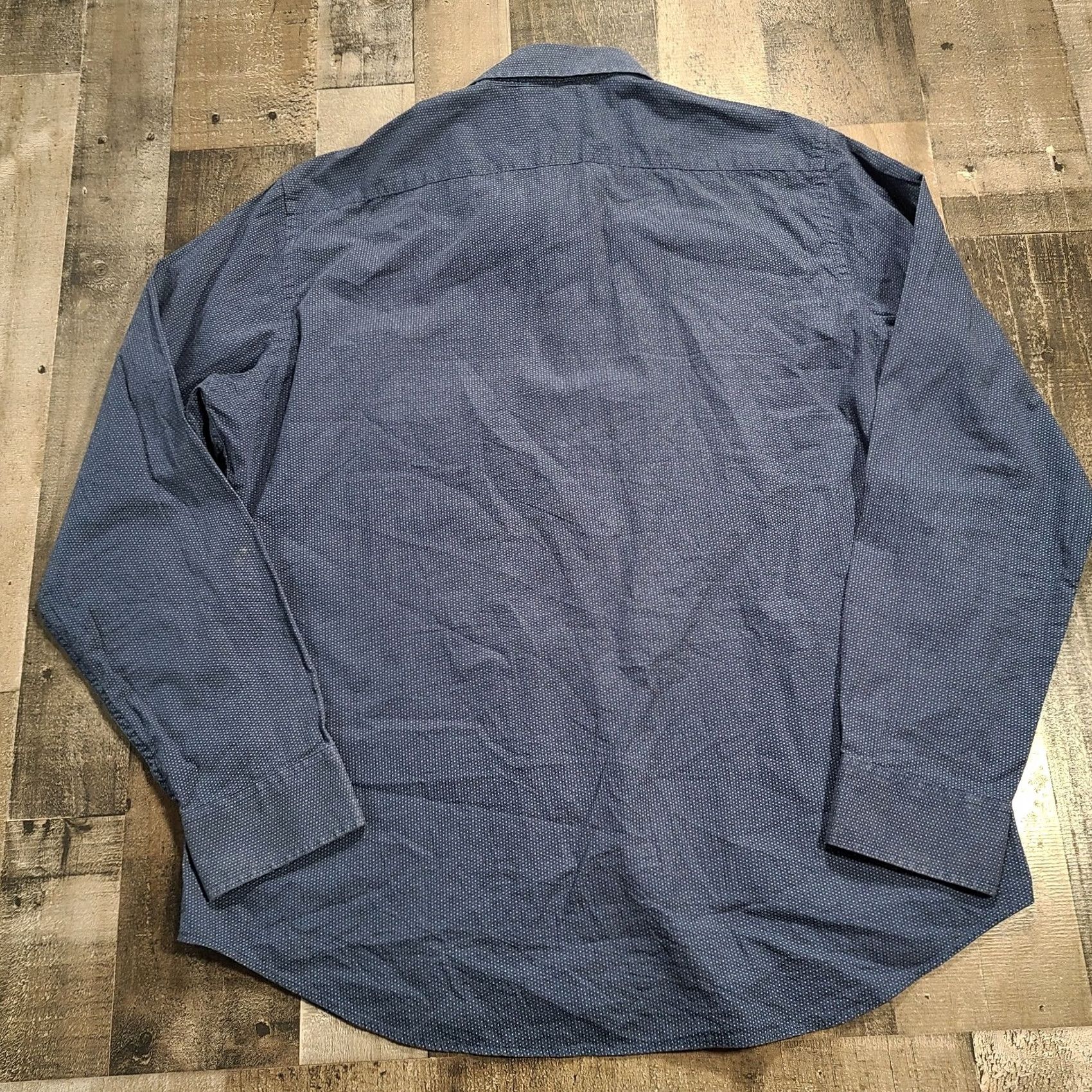 Banana Republic Banana Republic Shirt Mens XL Button-Up Blue Polka Dot Long Sleeve Regular Fit Size US XL / EU 56 / 4 - 2 Thumbnail