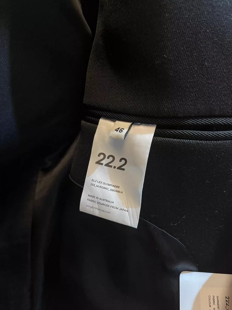 Song For The Mute Song For The Mute chain-style oversized suit jacket Size 46R - 6 Thumbnail