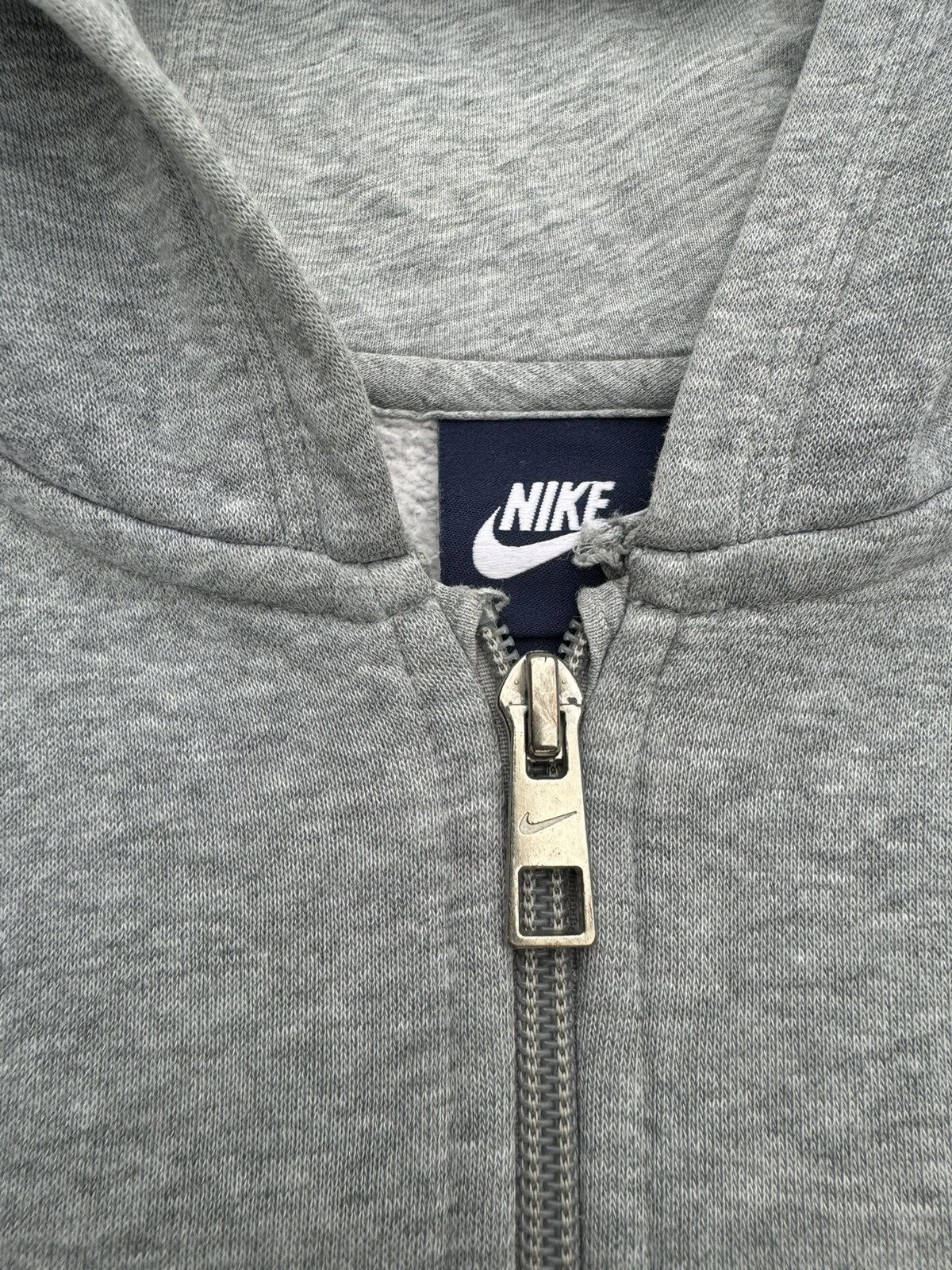 Nike × Vintage Nike zip hoodie vintage swoosh rap skate drill grey Size US S / EU 44-46 / 1 - 5 Thumbnail