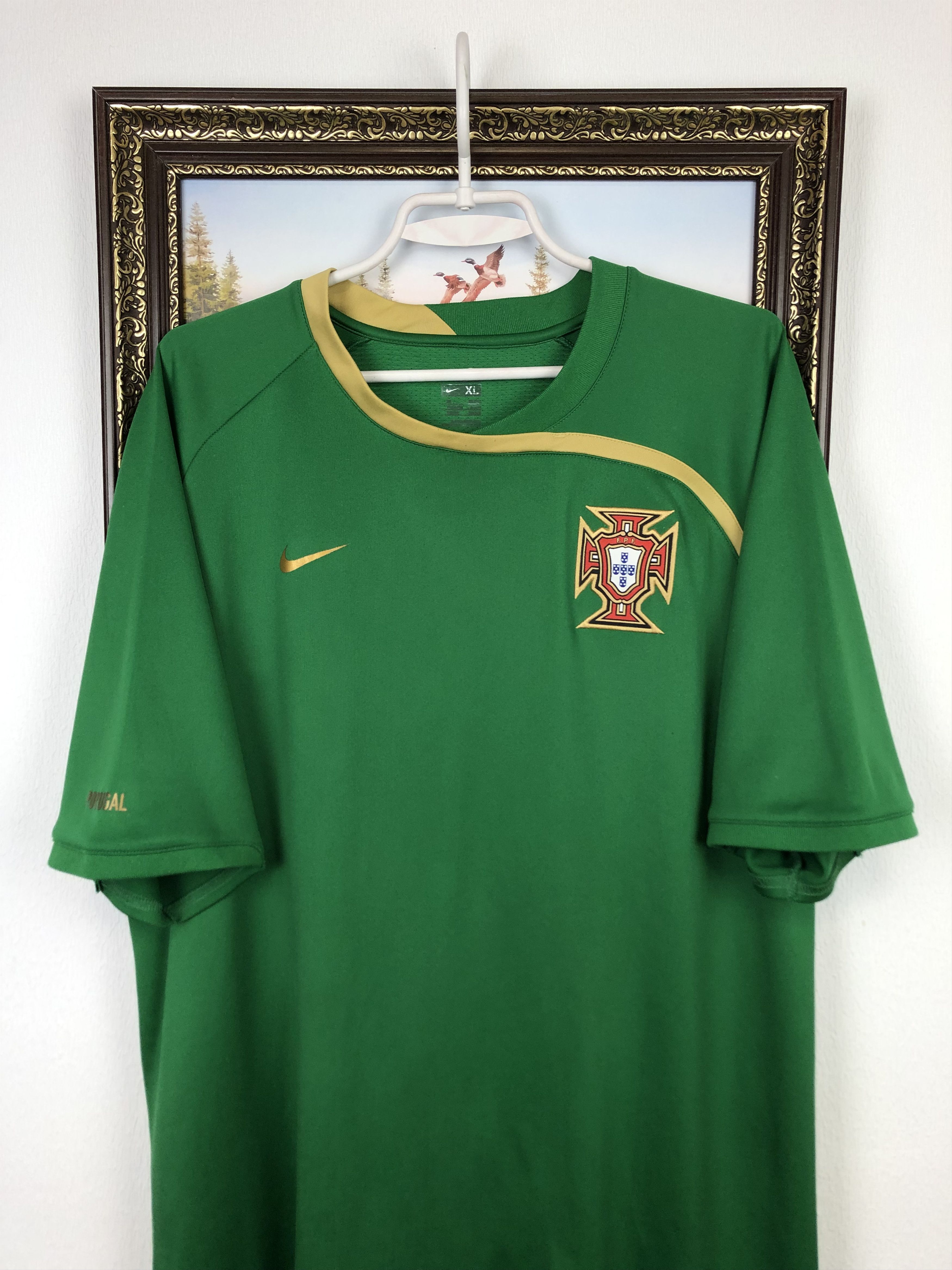 Nike × Vintage Vintage Nike Portugal Football Shirt Soccer Jersey Trikot Size US XL / EU 56 / 4 - 2 Thumbnail