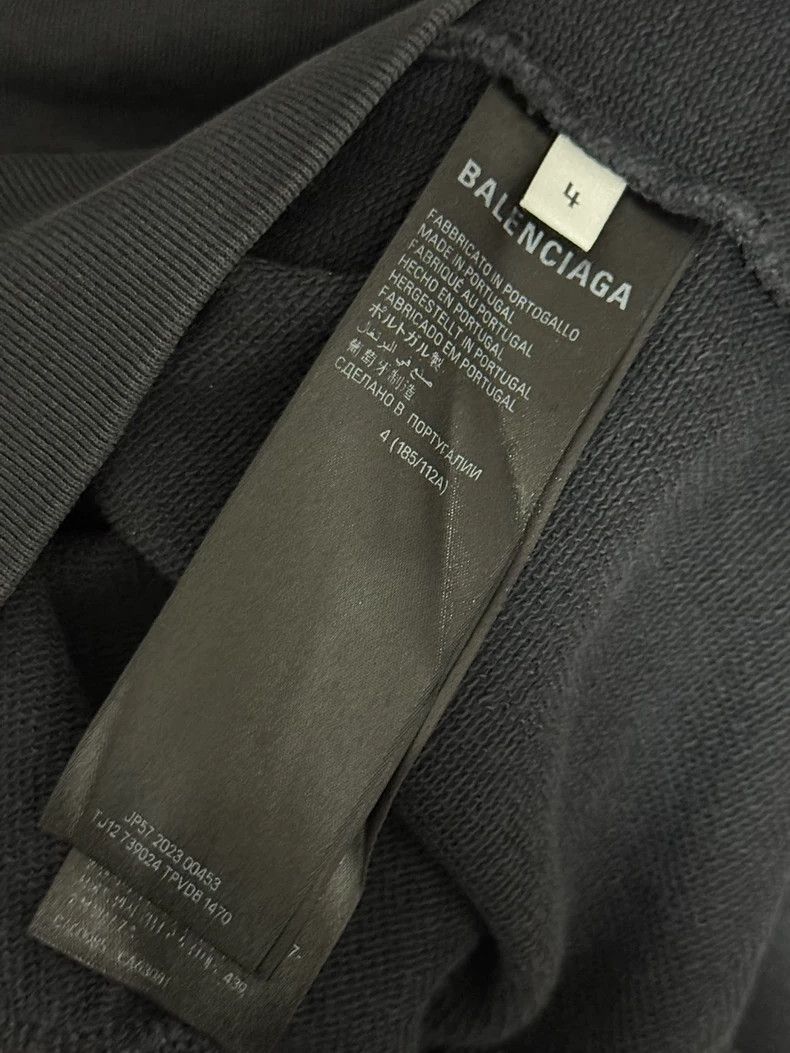 Balenciaga Balenciaga Black and Red 3Bsports Vintage Hoodie Size US XL / EU 56 / 4 - 4 Thumbnail