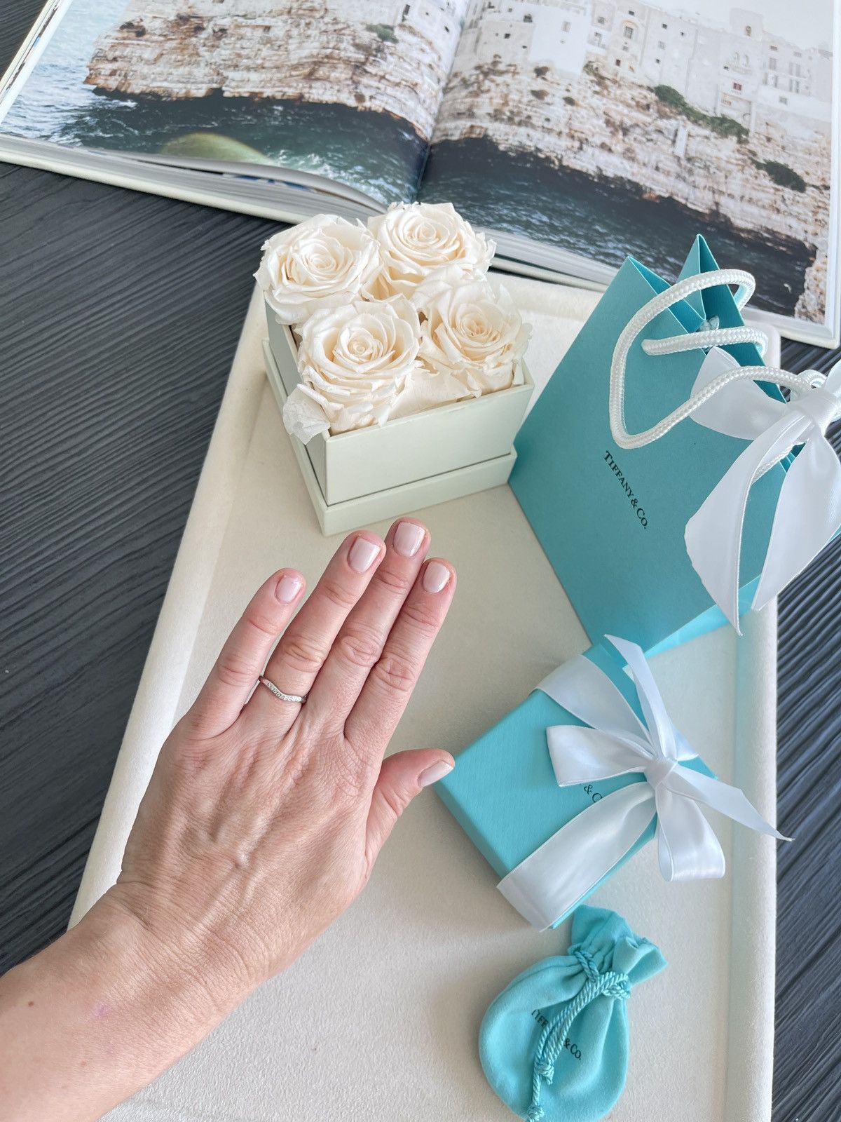 Tiffany & Co. Tiffany & Co. Elsa Peretti Ring Dia Platinum NEW $2,400 Size ONE SIZE - 3 Thumbnail