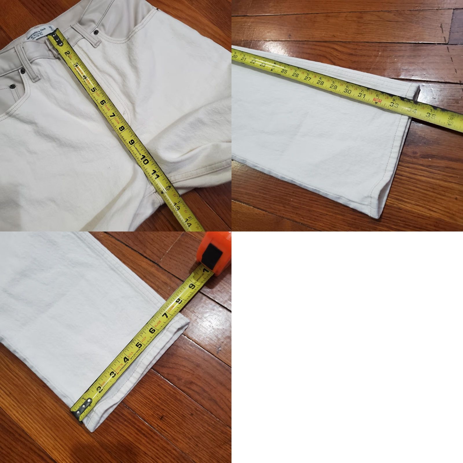 Abercrombie & Fitch Abercrombie & Fitch Jeans Womens 28 White 90s Straight Ultra High Rise Denim Size 28" / US 6 / IT 42 - 9 Thumbnail