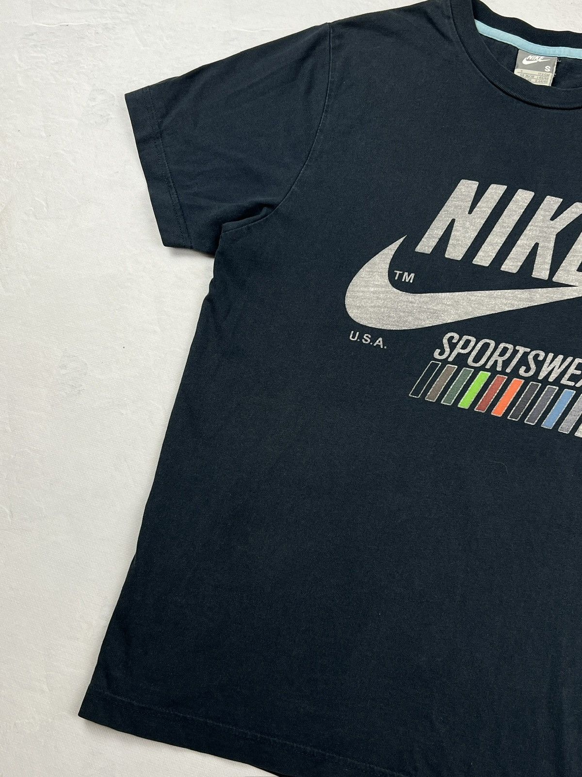 Japanese Brand × Nike × Vintage Retro Y2k Nike Vintage 2000s Track Swoosh Sk8 Style Surf LGB Size US S / EU 44-46 / 1 - 2 Thumbnail