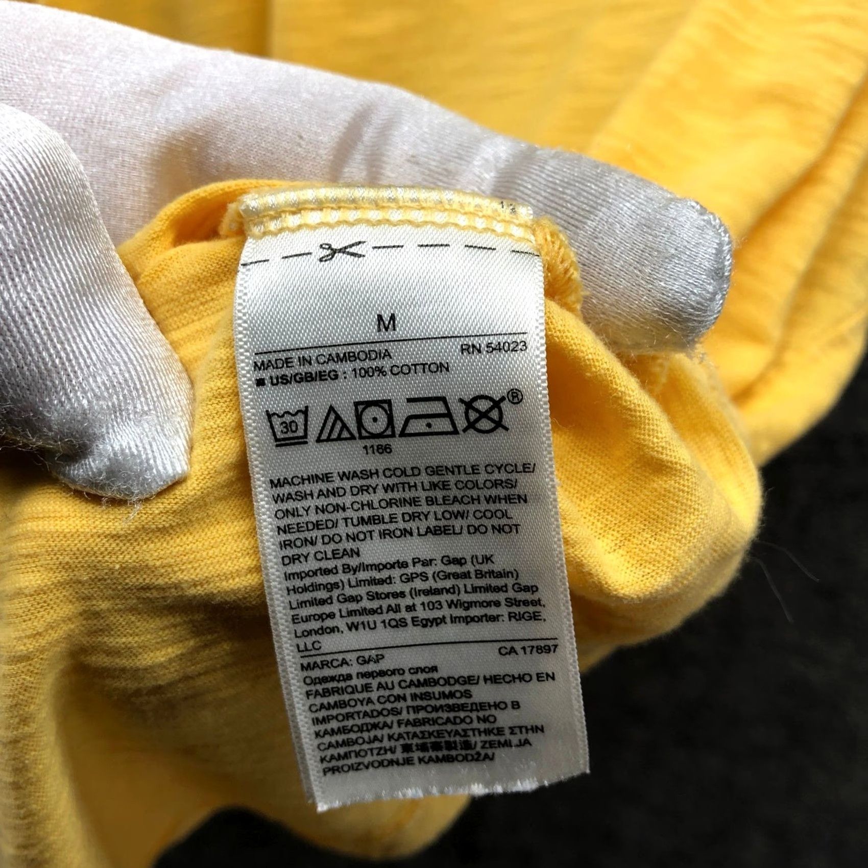 Gap Gap Slub Knit Scoop Neck Tank Top Womens Medium Yellow Cotton Lightweight Sleeveless Tank Top Size M / US 6-8 / IT 42-44 - 6 Thumbnail