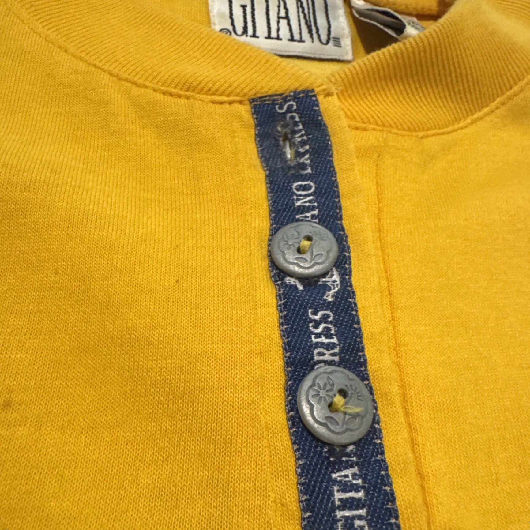 Vintage VINTAGE Gitano T-Shirt Women 80s Yellow M Medium Shirt Women 80s Gitano Yellow T-Shirt Medium Size M / US 6-8 / IT 42-44 - 5 Thumbnail