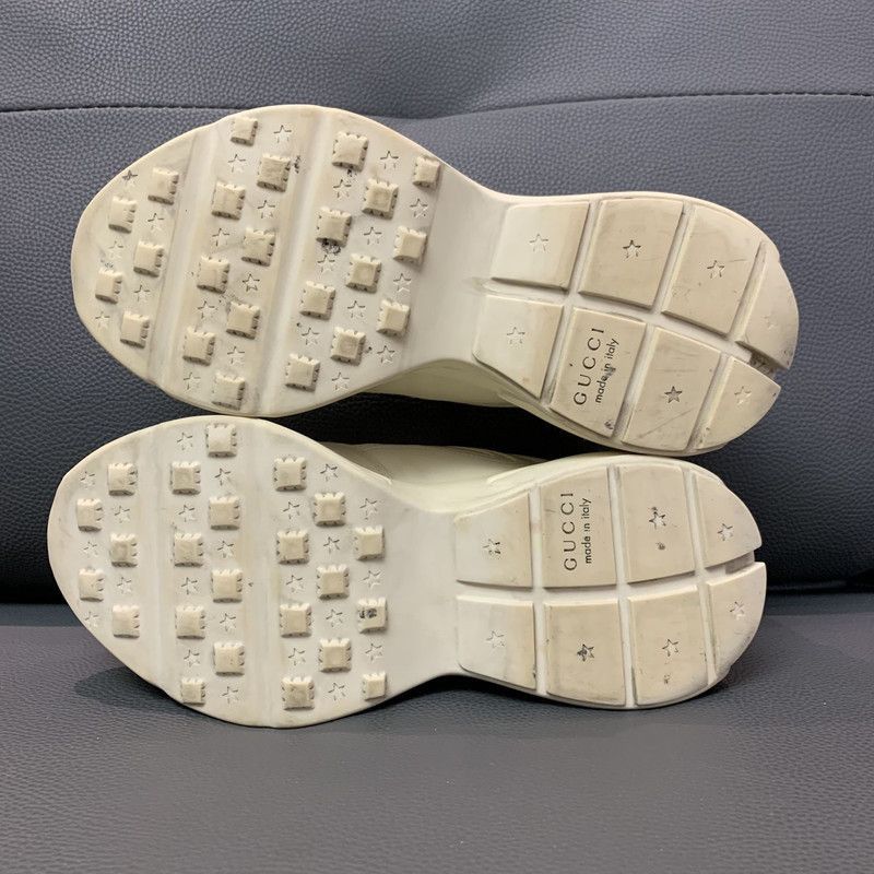 Gucci Gucci Rhyton Logo Dad Sneakers in Ivory White - Size US 9 / EU 42 - 2 Thumbnail