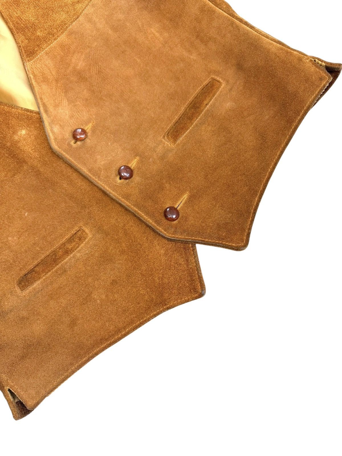 Schott Vintage Usa Schott Leater Suede vest Western Biker style Size US L / EU 52-54 / 3 - 5 Thumbnail