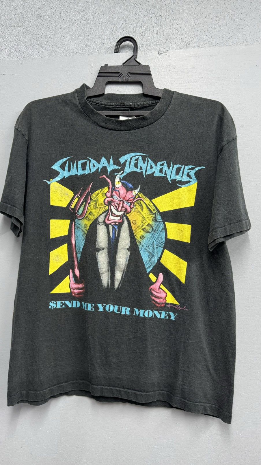 Band Tees × Vintage Vintage Suicidal Tendencias Size US L / EU 52-54 / 3 - 1 Thumbnail