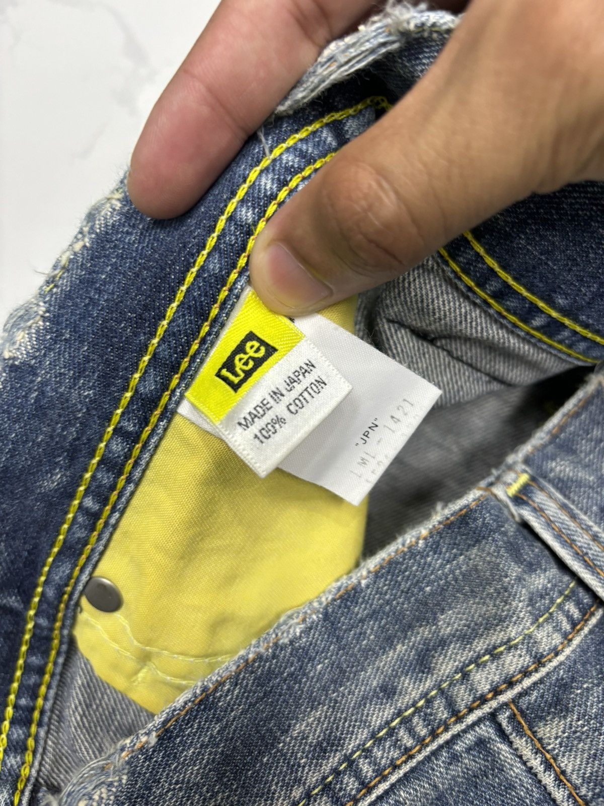 If Six Was Nine Flare Jeans Lee Rider Bootcut Denim Jeans Size 32" / US 10 / IT 46 - 8 Thumbnail