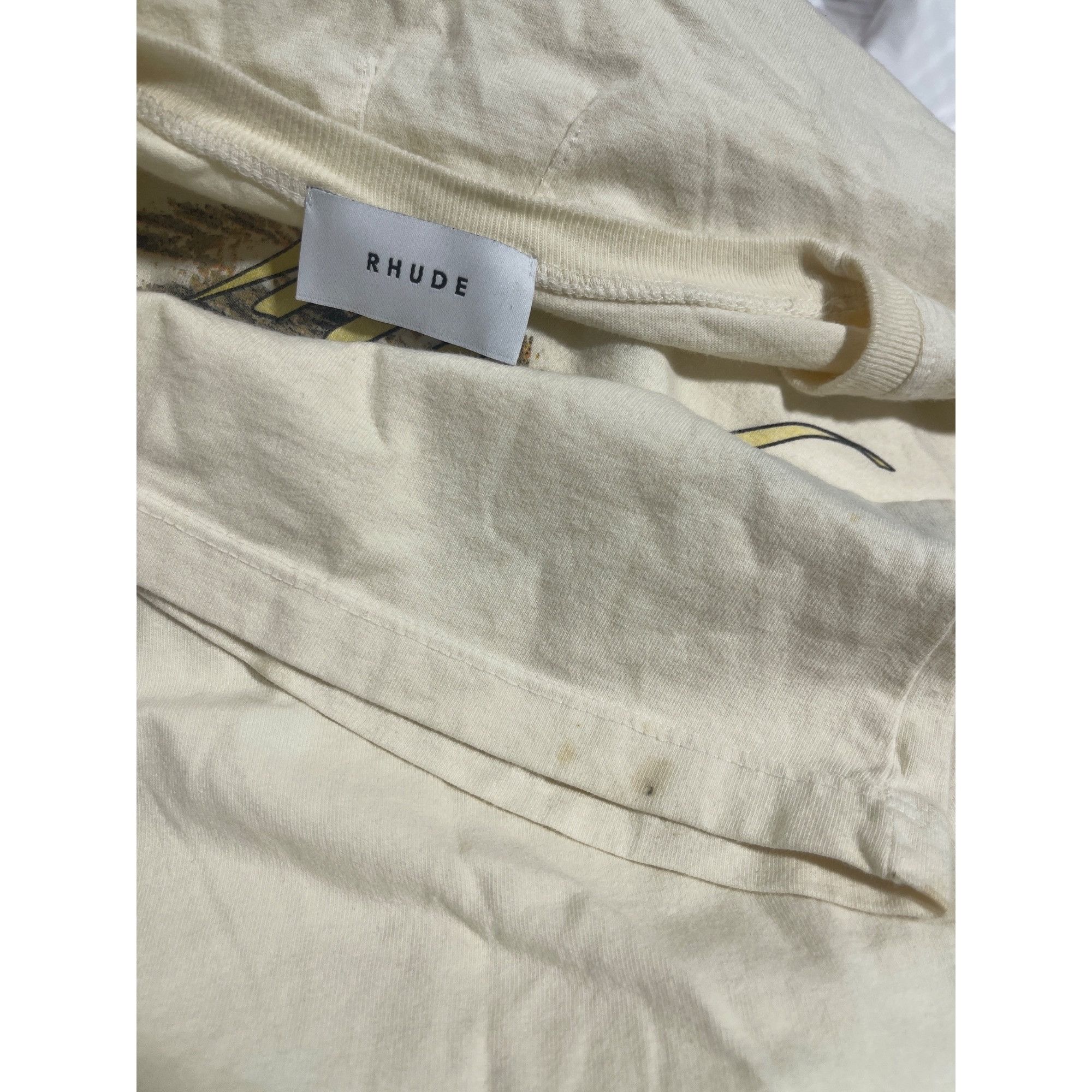 Rhude NEW RHUDE EAGLE DREAM TEE IN IVORY SZ LARGE Size US L / EU 52-54 / 3 - 7 Thumbnail