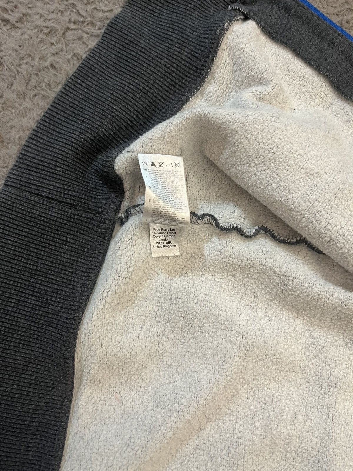 Fred Perry × Vintage Fred Perry Zip Hoodie Boxy Baggy UK Drill Vintage 90s Size US M / EU 48-50 / 2 - 13 Thumbnail