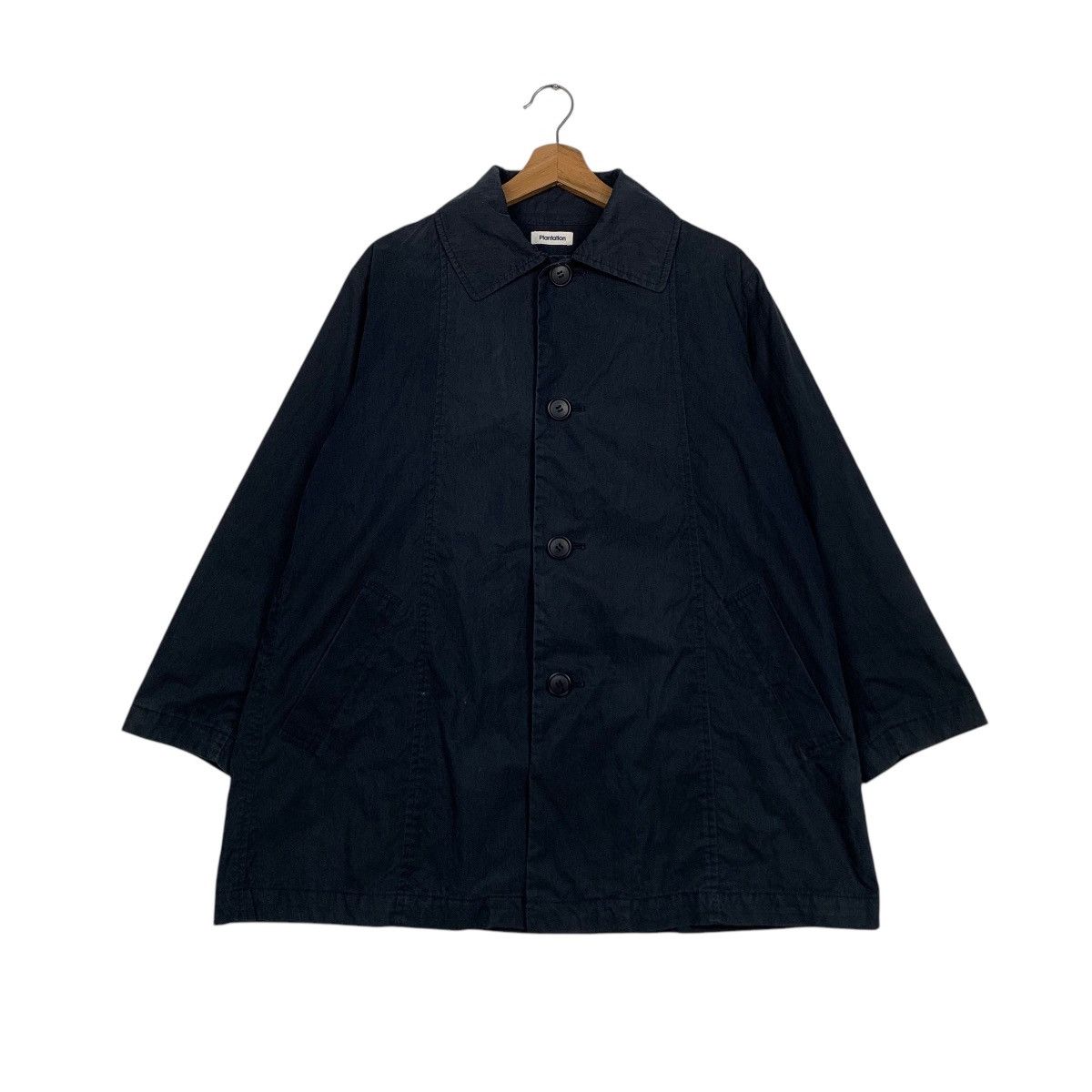 Issey Miyake ☀️Plantation Issey Miyake black button jacket Size US M / EU 48-50 / 2 - 2 Thumbnail
