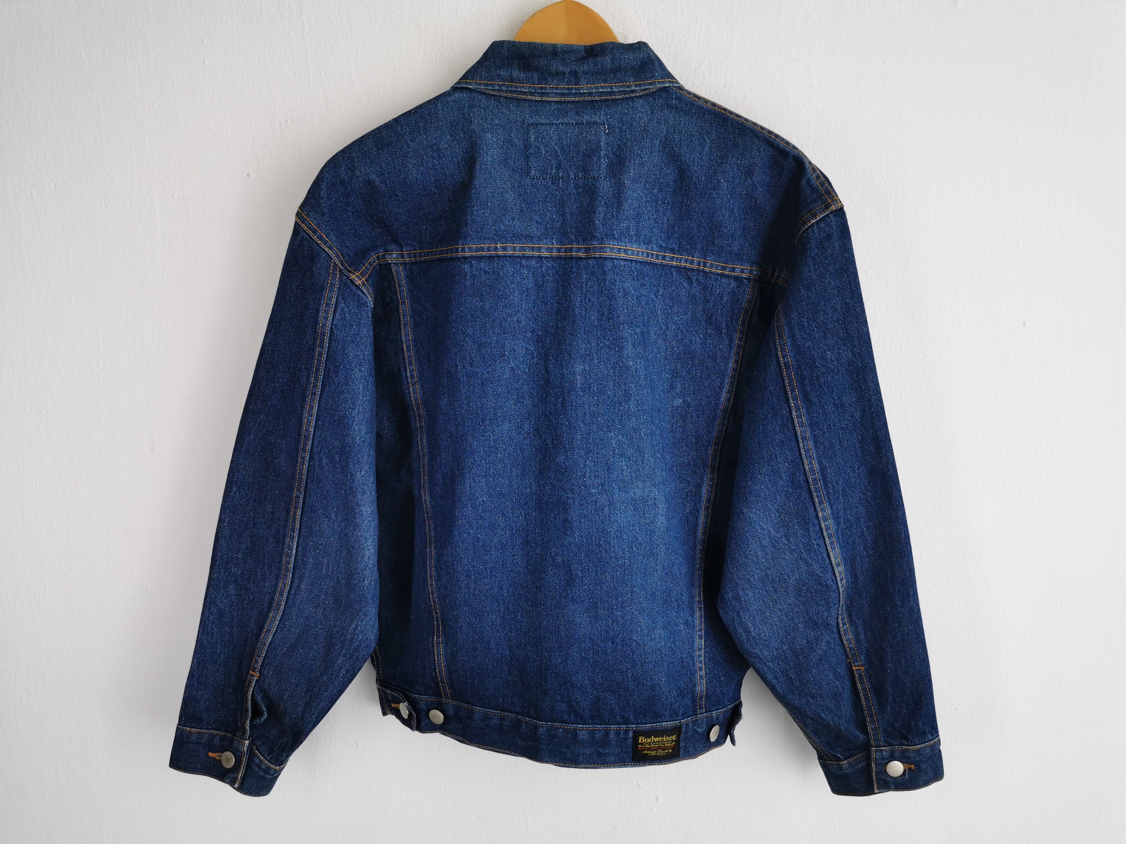 Budweiser Vintage 90's Budweiser Denim Jacket Size M Size US M / EU 48-50 / 2 - 2 Thumbnail