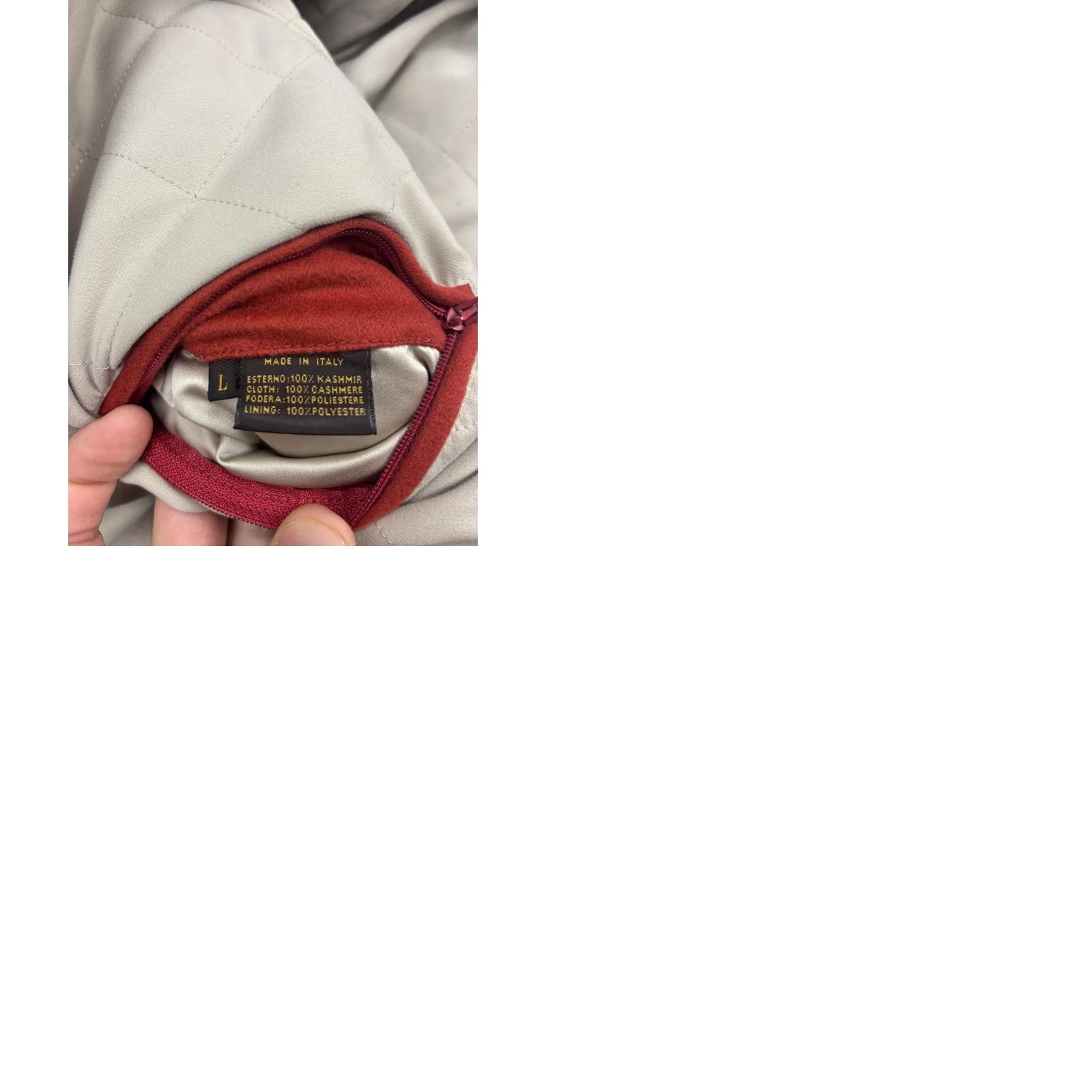 Loro Piana VINTAGE Loro Piana Jacket Mens L Red Storm System Ski Hooded Insulated Waterproof Wallet Pockets Zip Stand-Up Collar Mid-Length Size US L / EU 52-54 / 3 - 9 Thumbnail